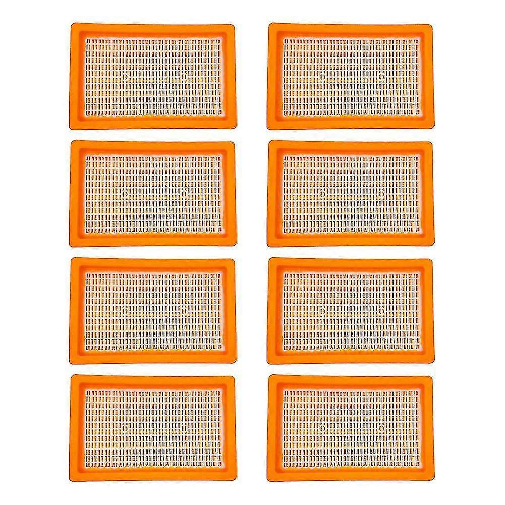 8pcs Flat Filter Filter Elements Aspirateur Remplacement