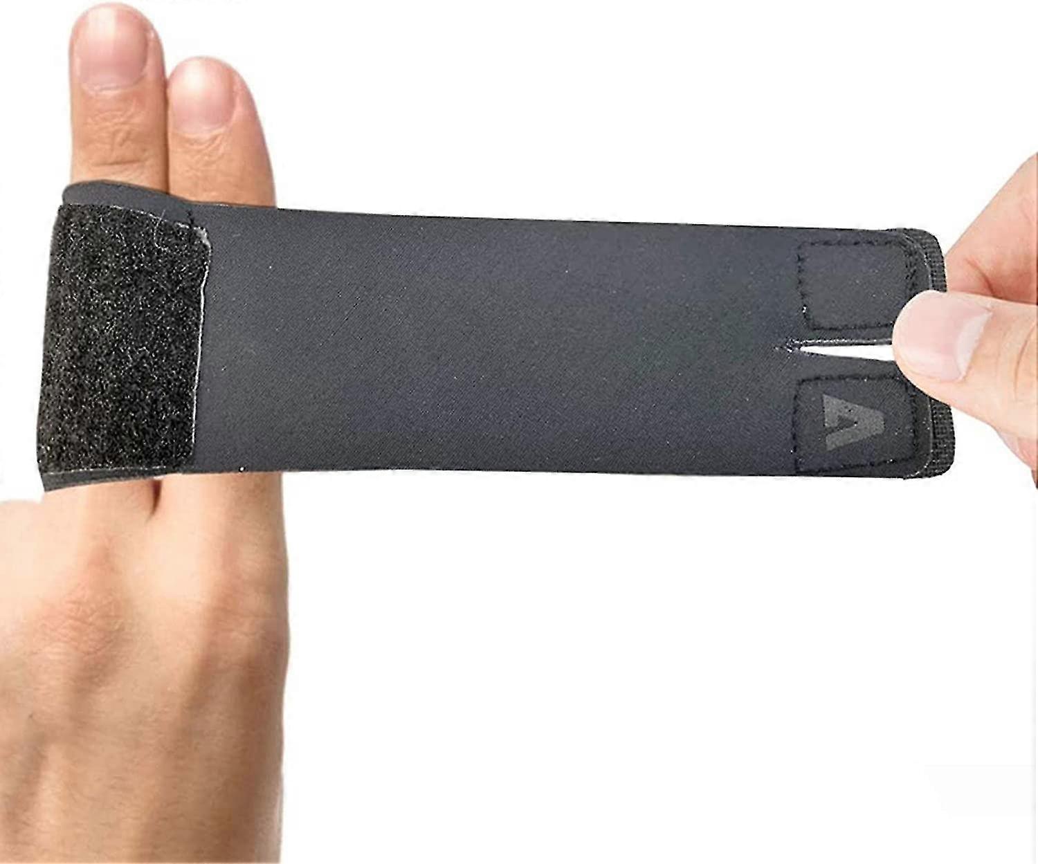 フィンガーブレース - 調整可能な詰まったフィンガーサポート - ナイロンの再利用可能なフィンガーテープフィンガースリーブプロテクターを伸ばす大人のテールフィンガーフィンガーまたはティーン用