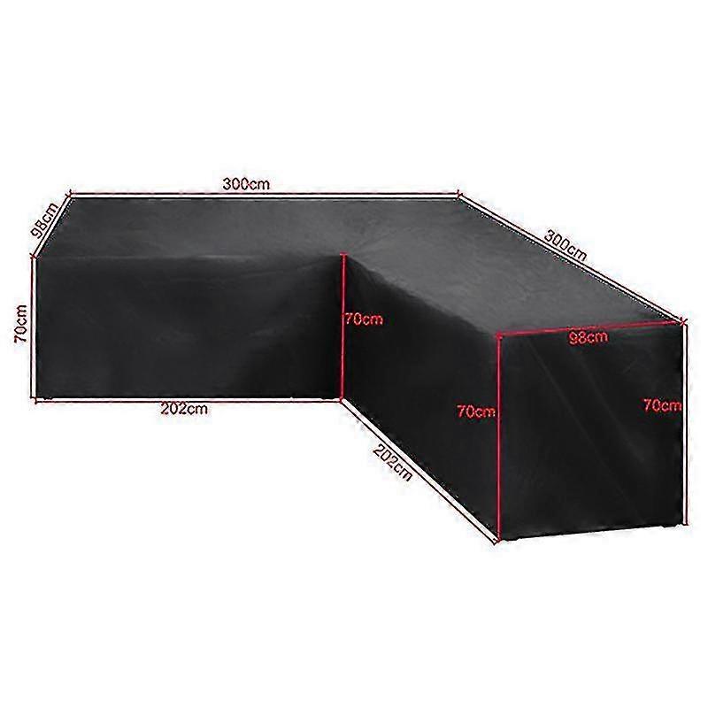 Överdrag till uteplatsmöbel, kraftigt överdrag till sektionssoffan utomhus, vattentätt 100 % överdrag till sektionssoffan, V-format överdrag till uteplatsmöbel