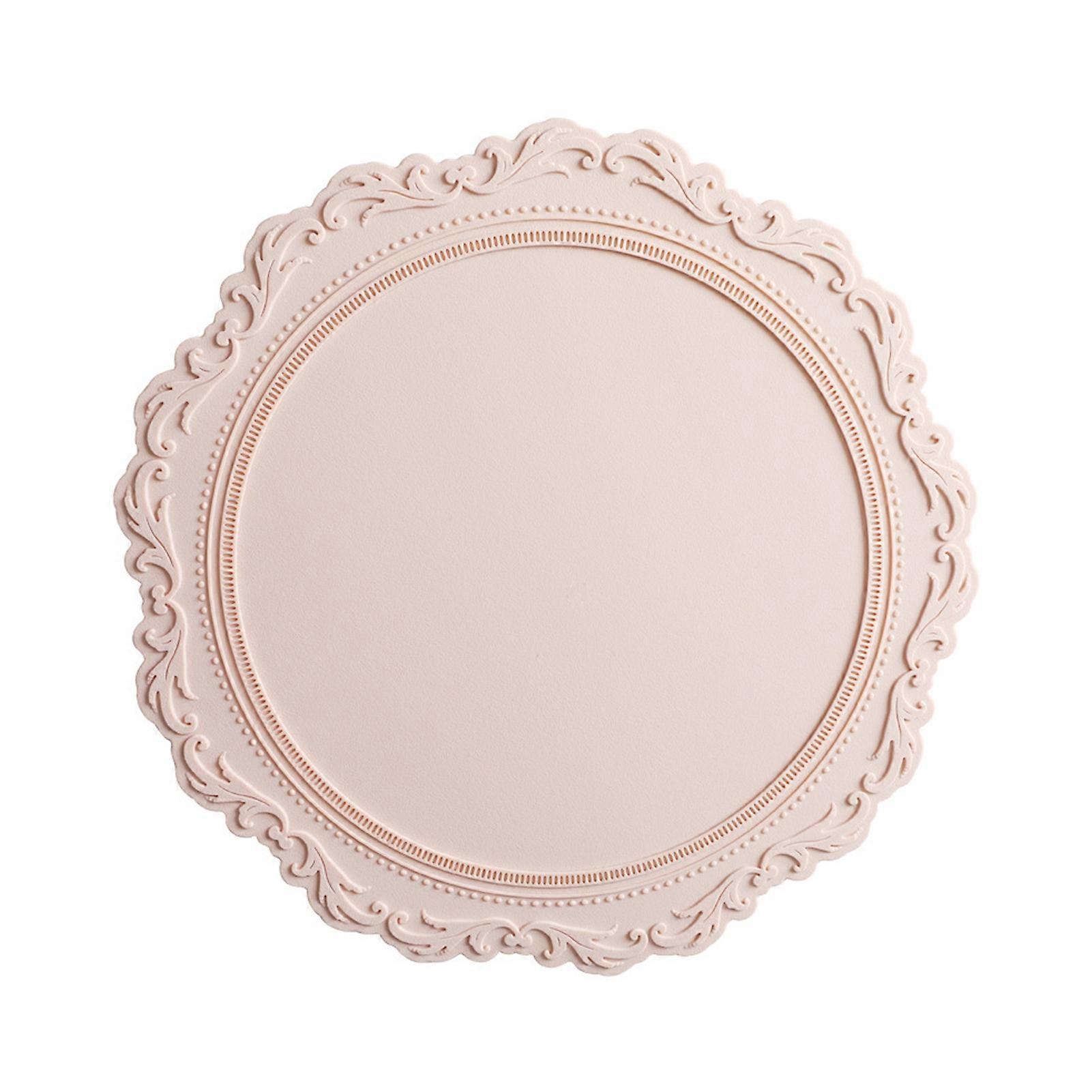 Place Mat Skid-resistant Elastic Silicone Flower Lace More Thicker Table Mat for Home