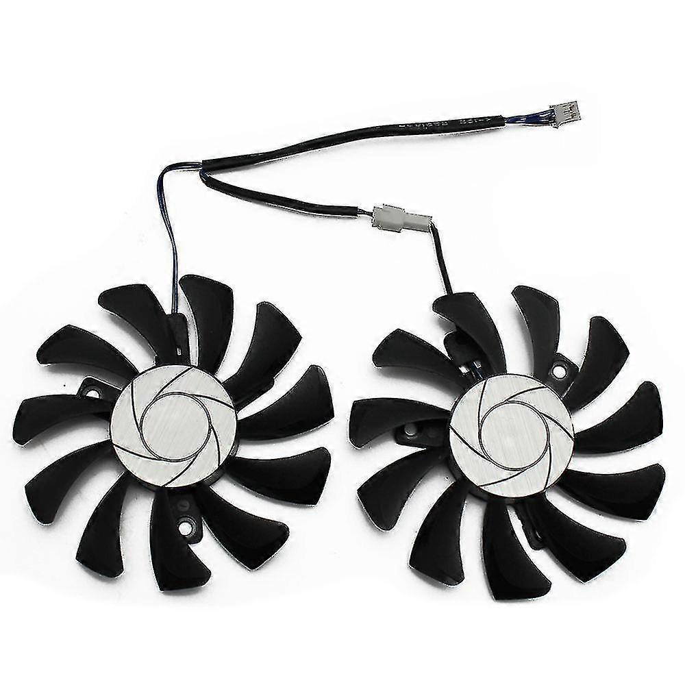 75mm 2pin Gtx1050ti Gpu Cooler Dual Fan For Geforce Gtx 1050ti Gtx-1050-ti-4gt-oc Graphic Card Cool