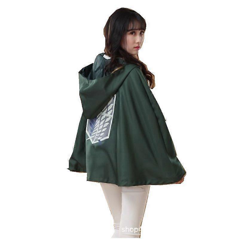 Capa de Attack on Titan cos Capa de uniforme de soldado Titan Eren Mikasa