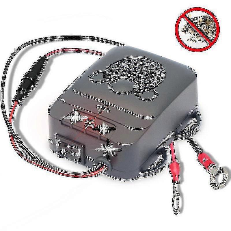 Ultrasonic Car Repellent, Electronic Rat Weasel Repeller Deterrent With Led Strobe Lights For Car, Barn, Kitchen