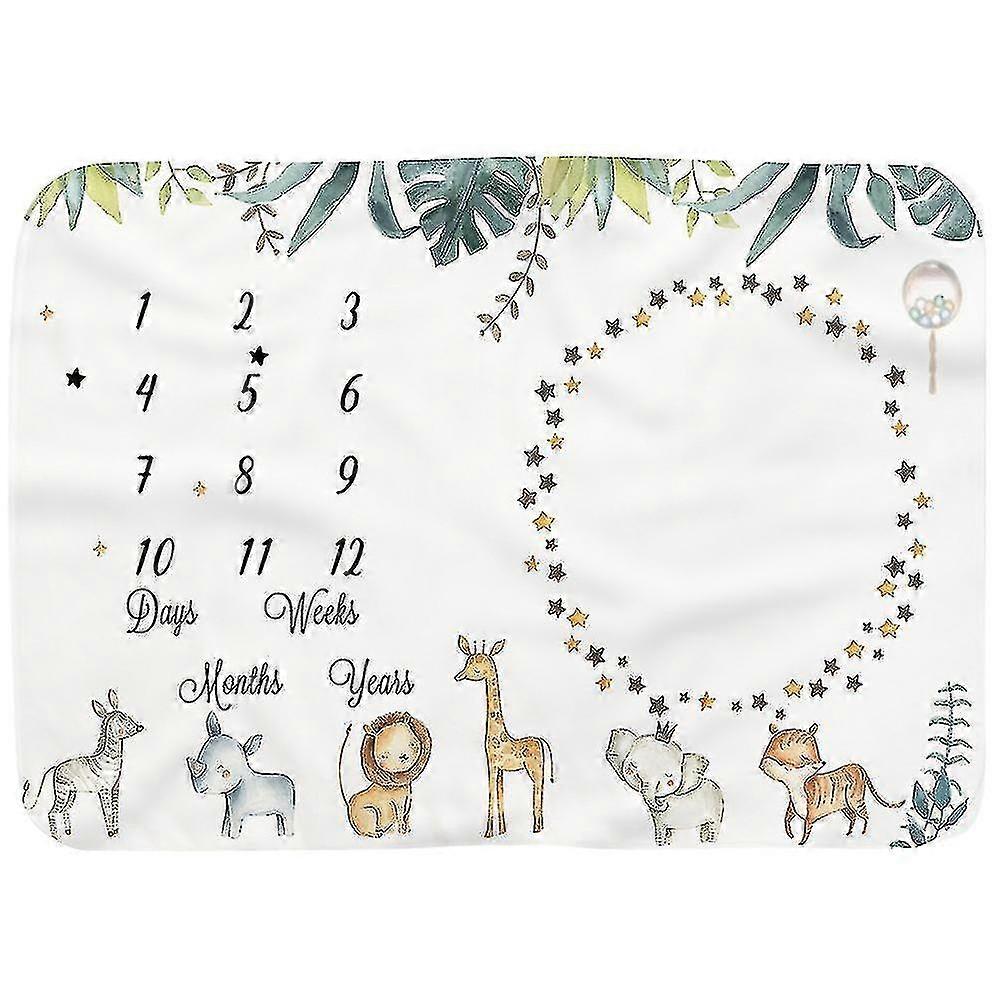 طفل الشهرية معلم الفانيلا بطانية حديثي الولادة صورة حصيرة خلفية التصوير الفوتوغرافي