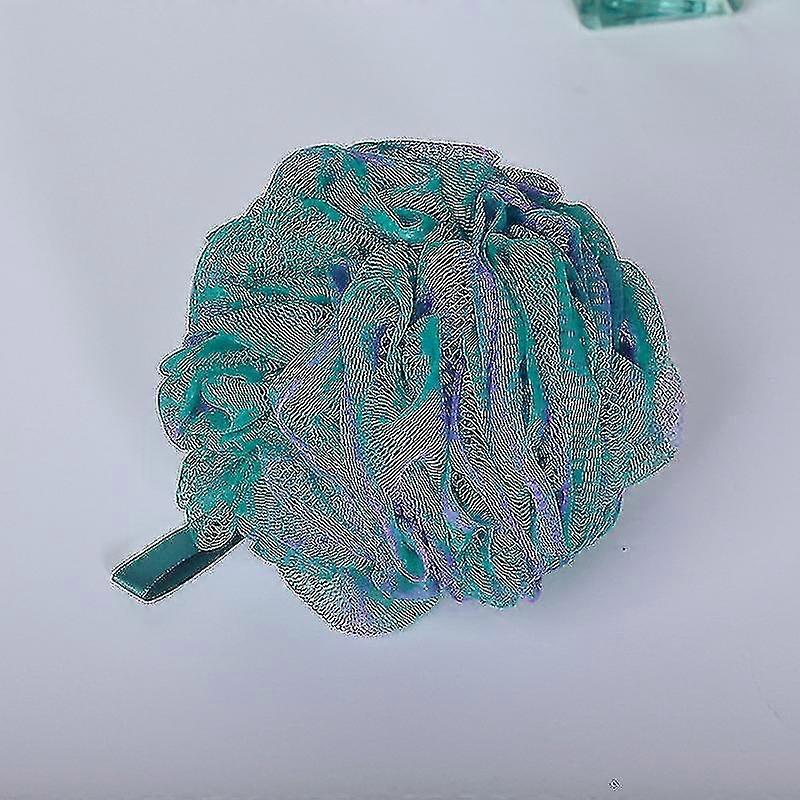 Bath Sponge Xl 75g: Extra-large Mesh Pouf (4 Pack Color Swirls) -big Full Lather Cleanse