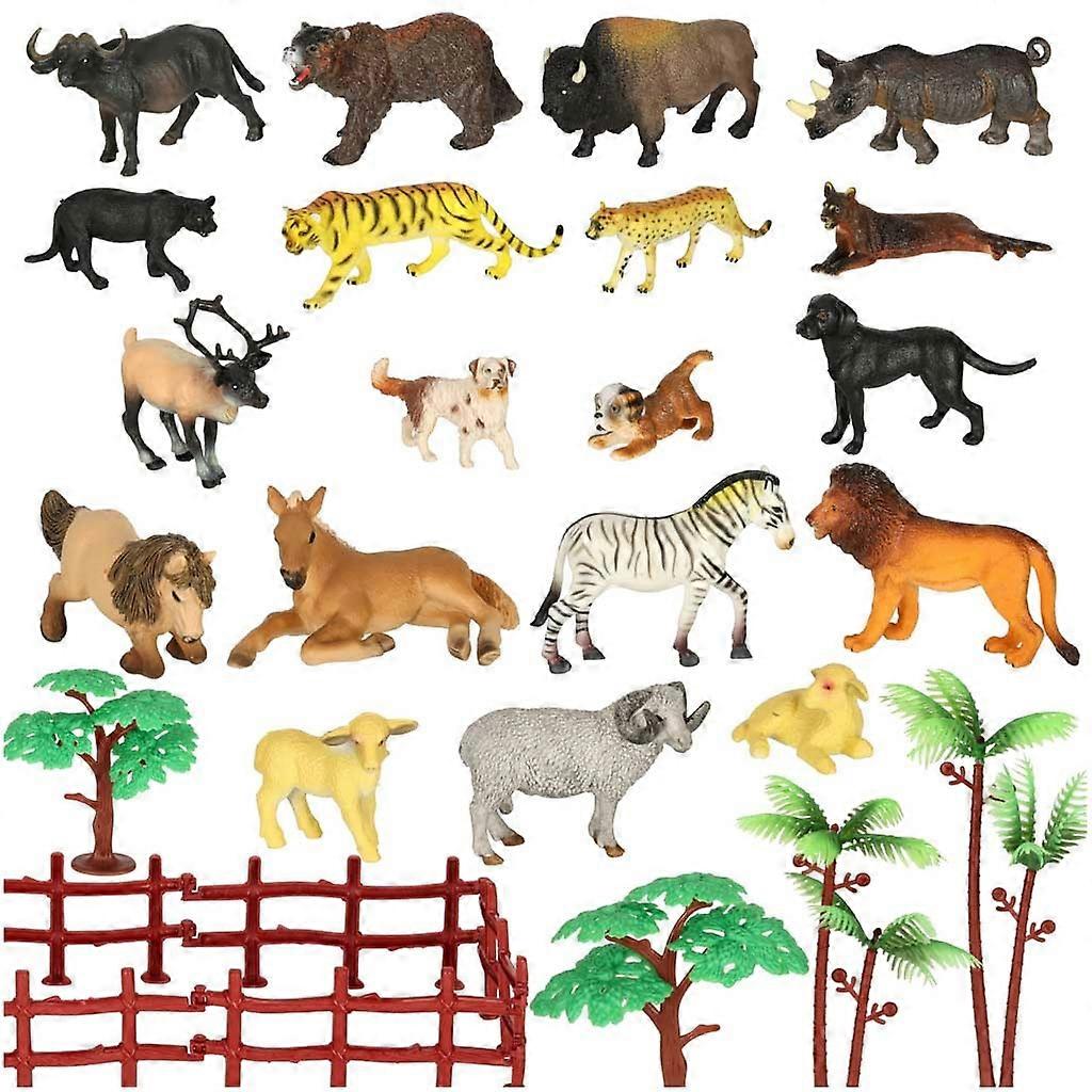 Figures zoo animals set of 31 el.