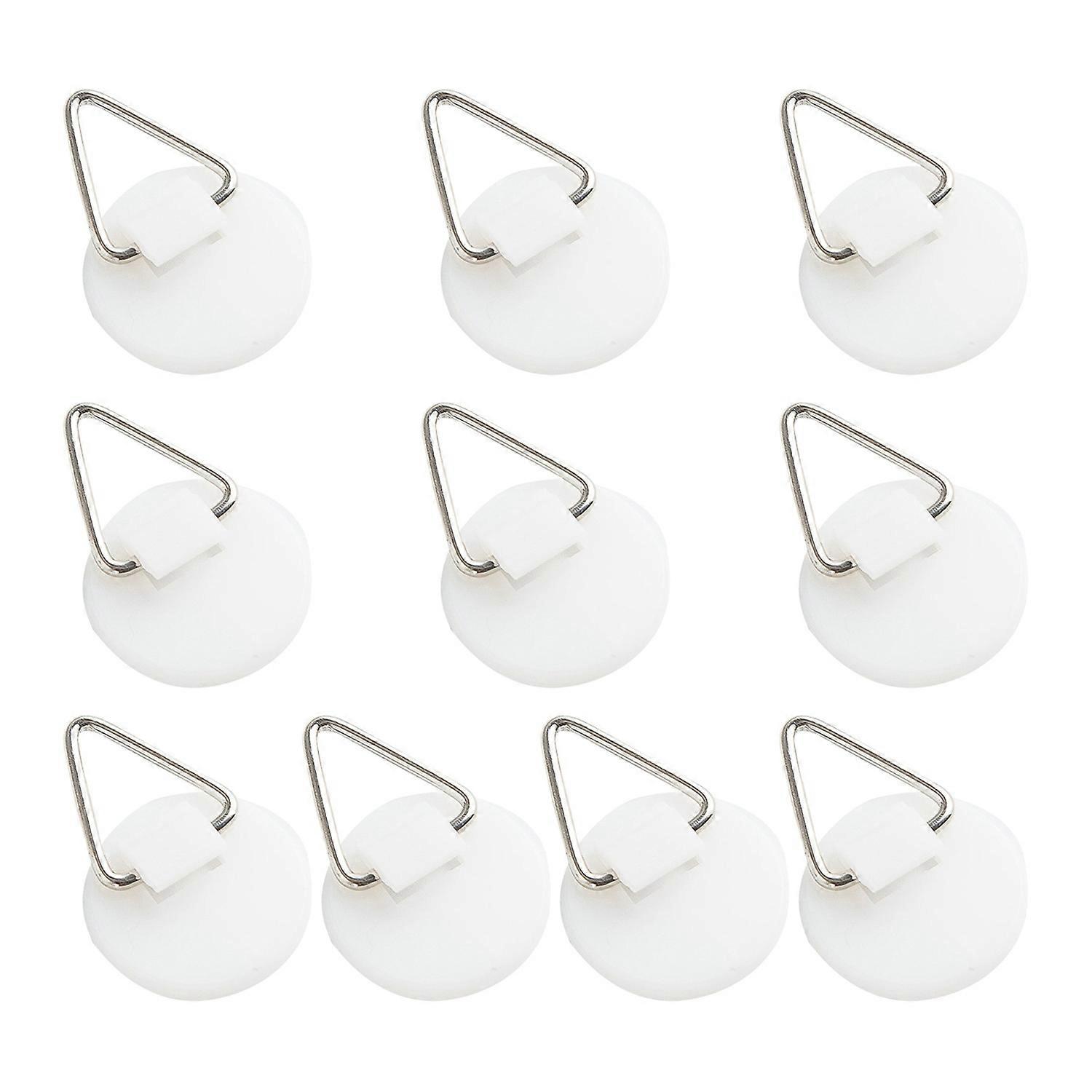 10Pcs Storage Hook Self-Adhesive Picture Hanger Easy Installation Hanging Hooks for Home Decorations