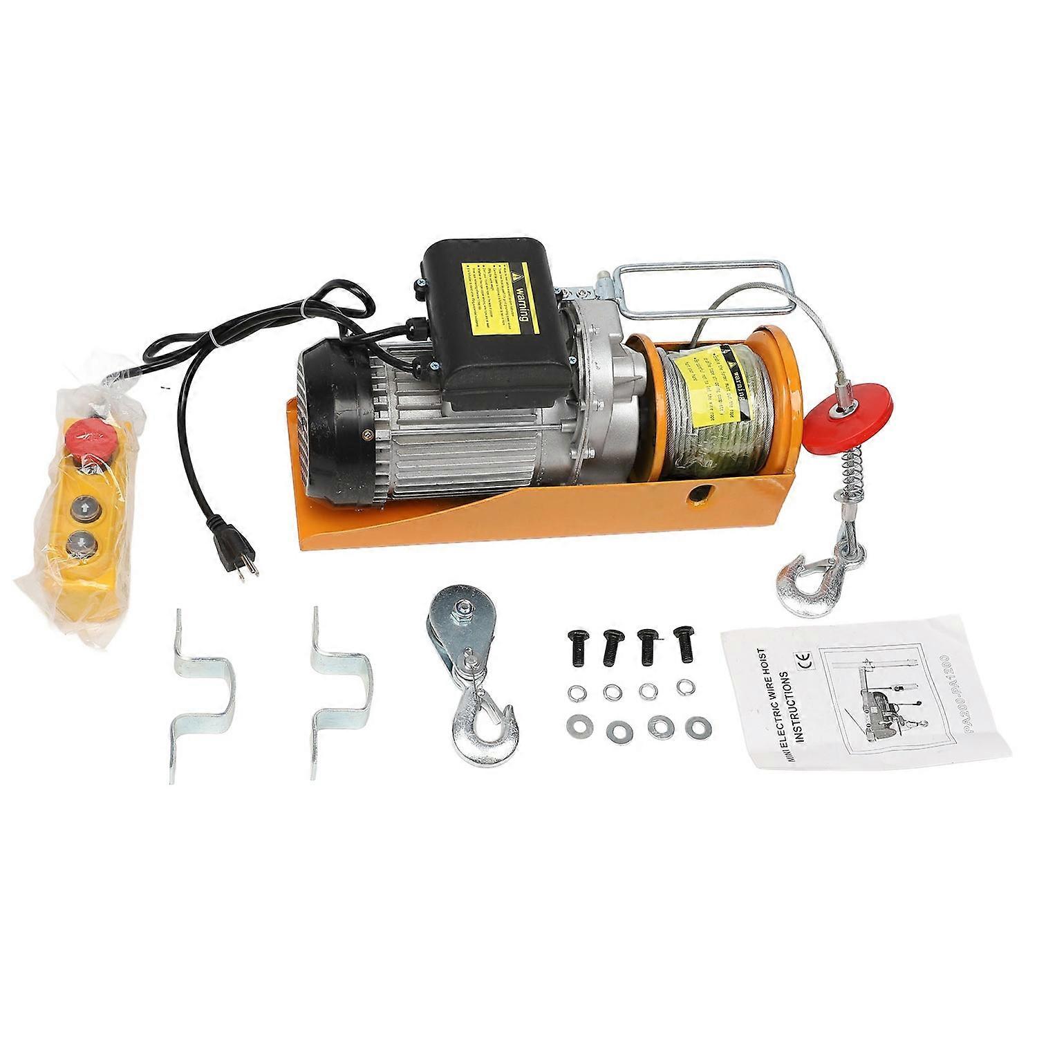 Electric Hoist 800kg Bearing 0.17m/s 25m Multi Functional Portable Electric Hoist Winch for Lifting