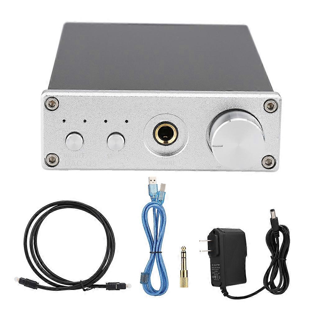 HIFI Stereo Headphone Amp 24bit/192KHz RCA/6.35MM Output with USB/Fiber/Coaxial Input