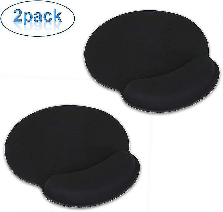 Ergonomic Memory Foam Gel Wrist Rest Mouse Pad For Laptop Or Desk [2 Pieces]
