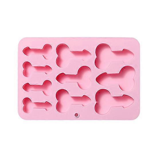 1 stk/2 stks ijsblokjeslade DIY chocoladevorm 10 holtes botvormige siliconen bakcake snoepvorm gelei koekjesvorm feestartikelen