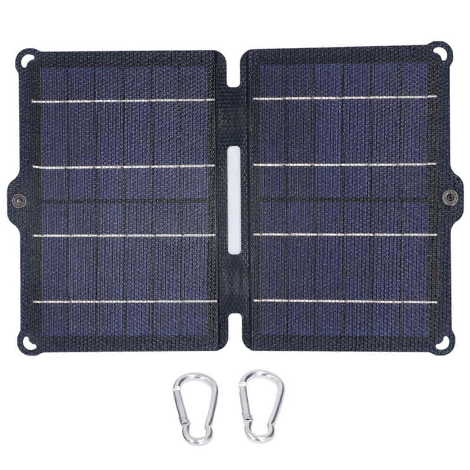 Solar Panel 8W 5V 0‑2A Dual USB Output Portable Folding Solar Charging Panel for Outdoor