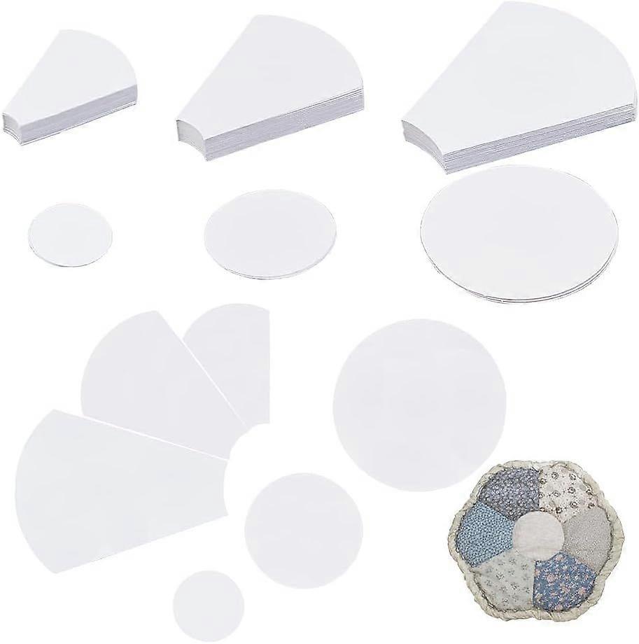 132 Pcs 3 Sizes English Paper Piecing Flower Shape Paper Piecing Templates Quilting Templates for Quilting Sewing Crafting Projects