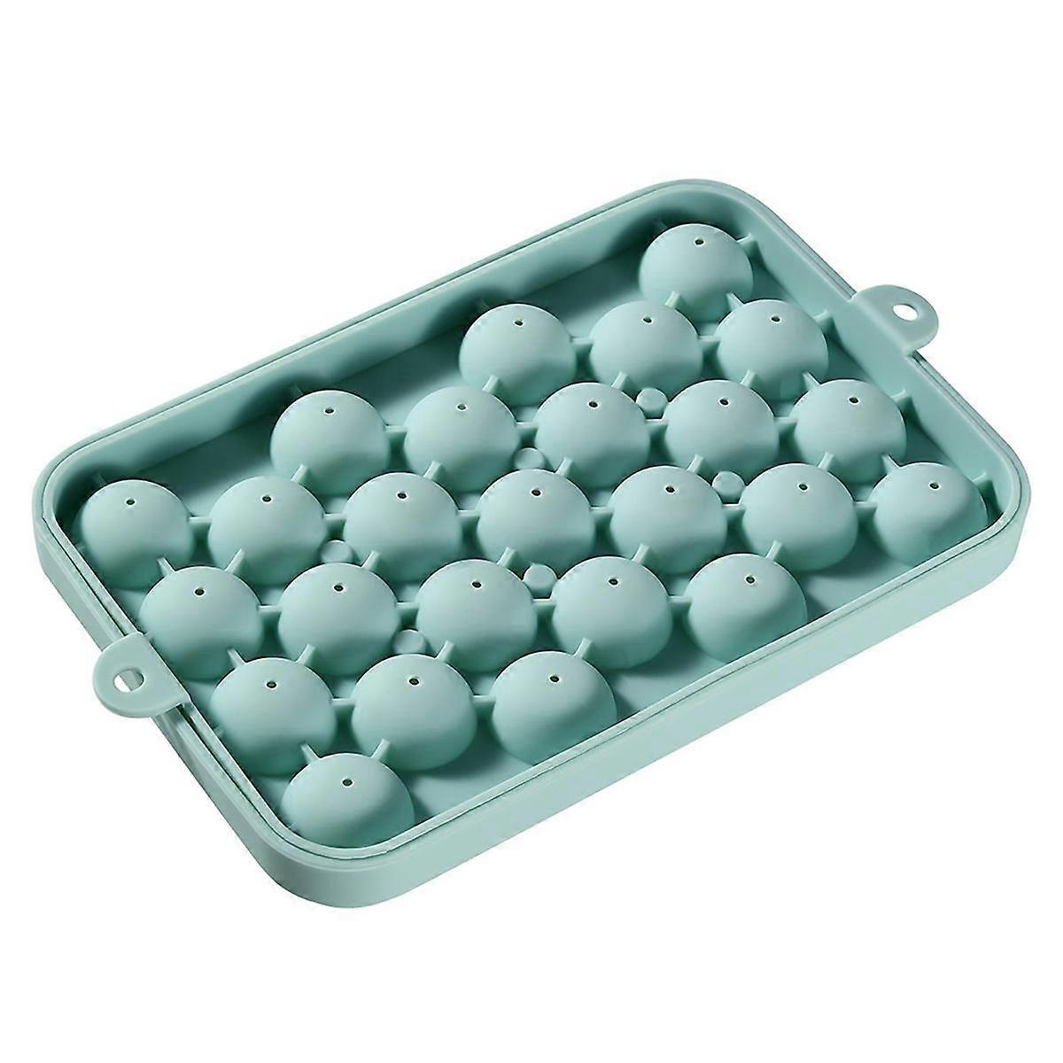 25 Grids Silicone Ice Ball Ice Cube Mold With Cover Ice Storage Box Easy To Demould Bar Home Party Kitchen Tools