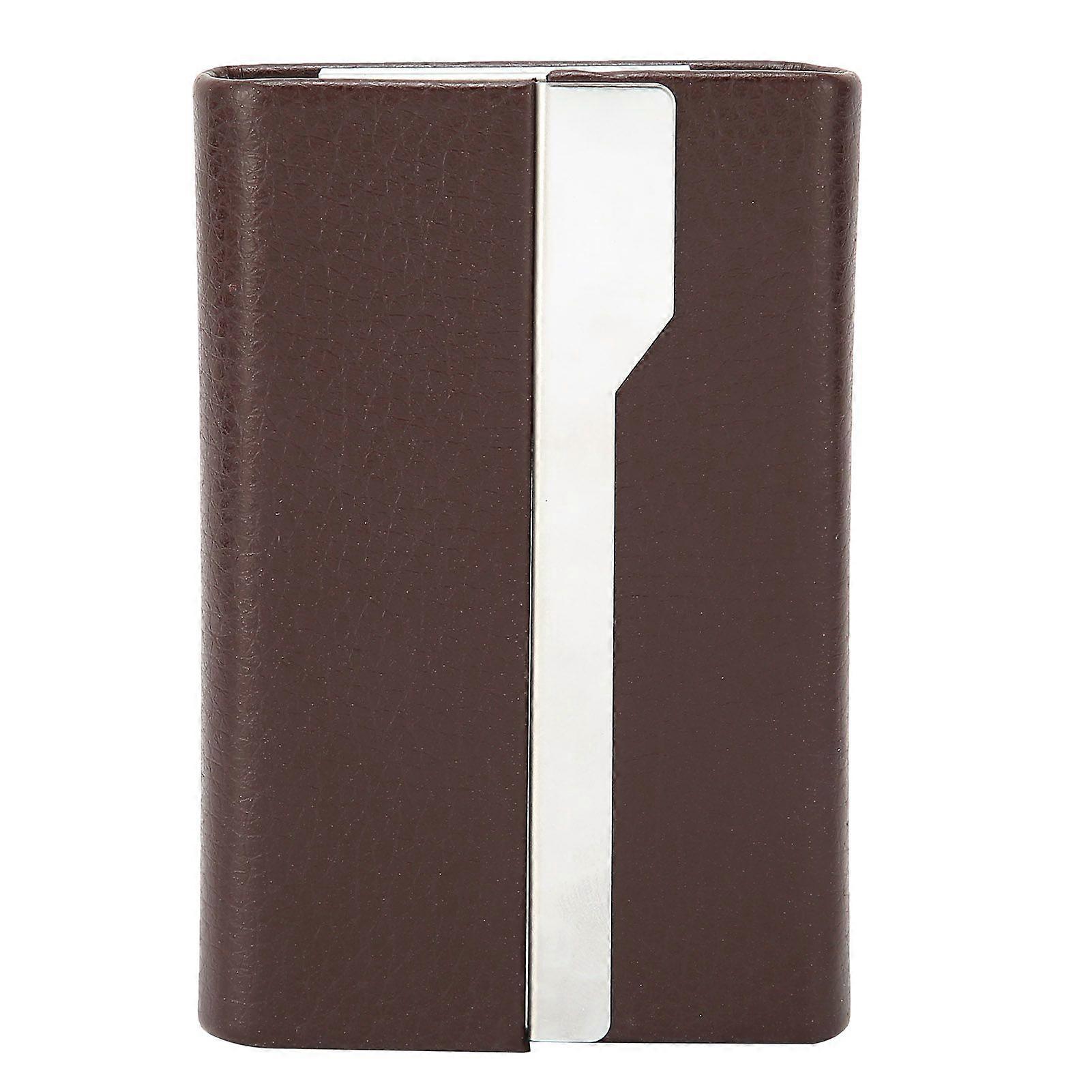 Muoti käyntikortin haltijan nimikorttilaatikko säilytyskotelo lahja miehille ja naisille UseCoffee 046#