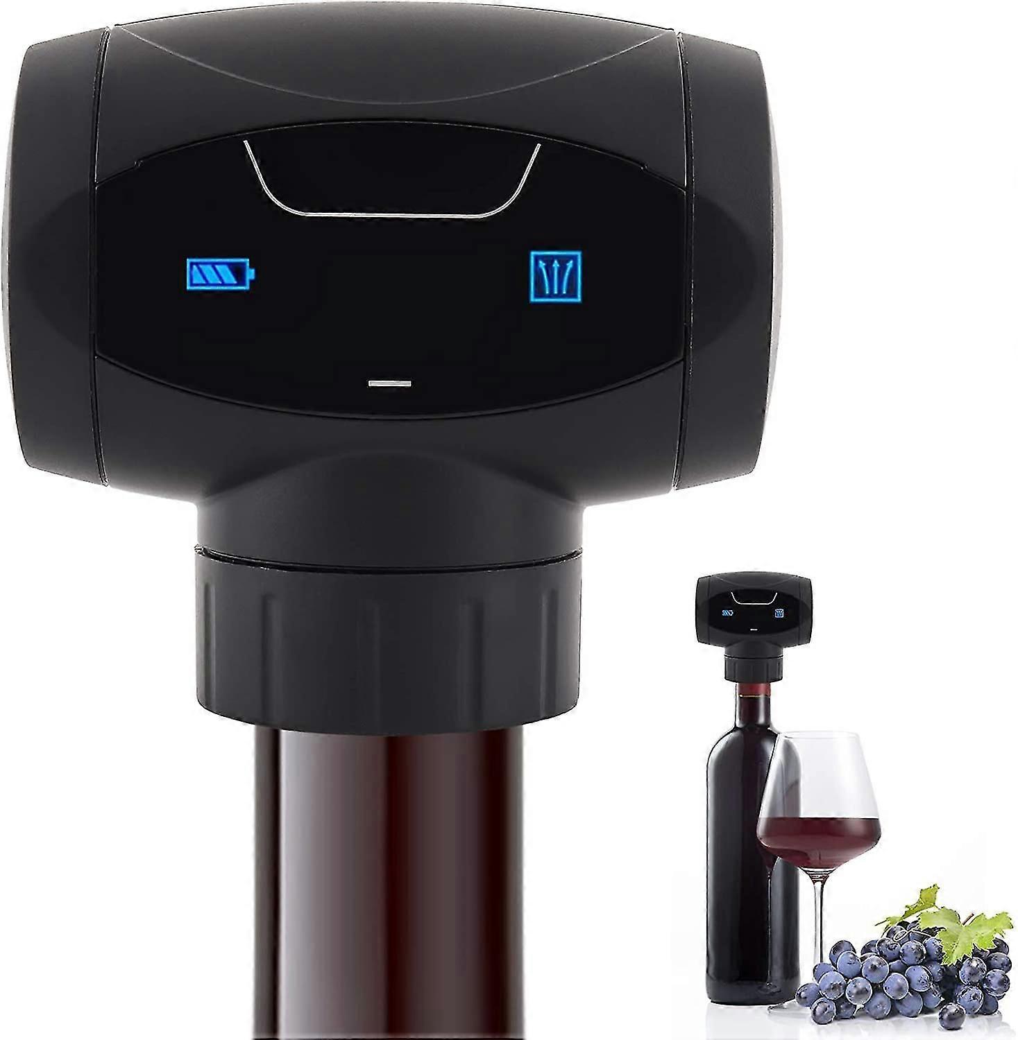 Electric Wine Bottle Stopper - Automatic Saver - Reusable - Keeps Wine Fresh for Up to 7 Days