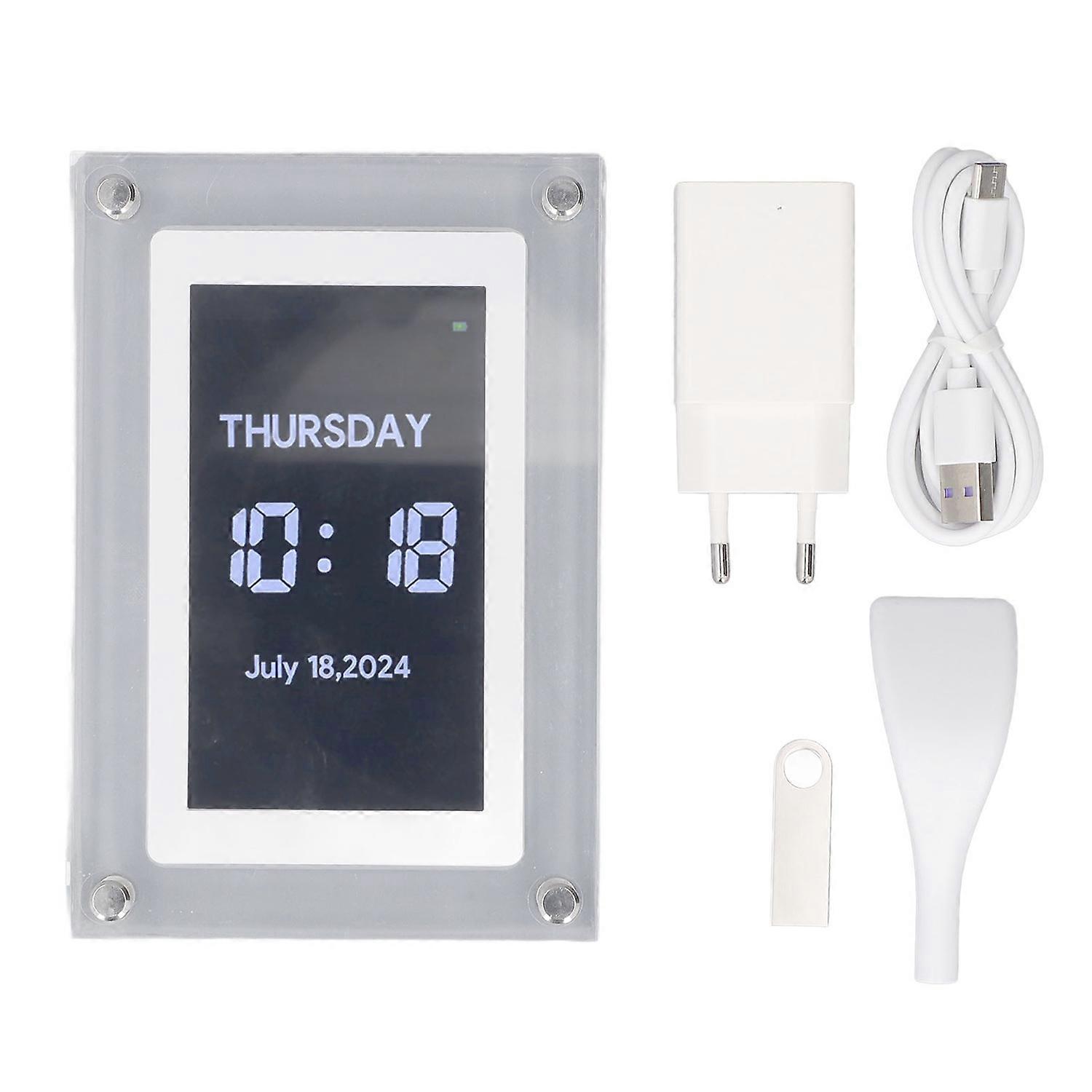 5 Inch Digital Photo Frame with 32GB USB Flash Drive 720x1280 360 Degree Rotating Acrylic Electronic