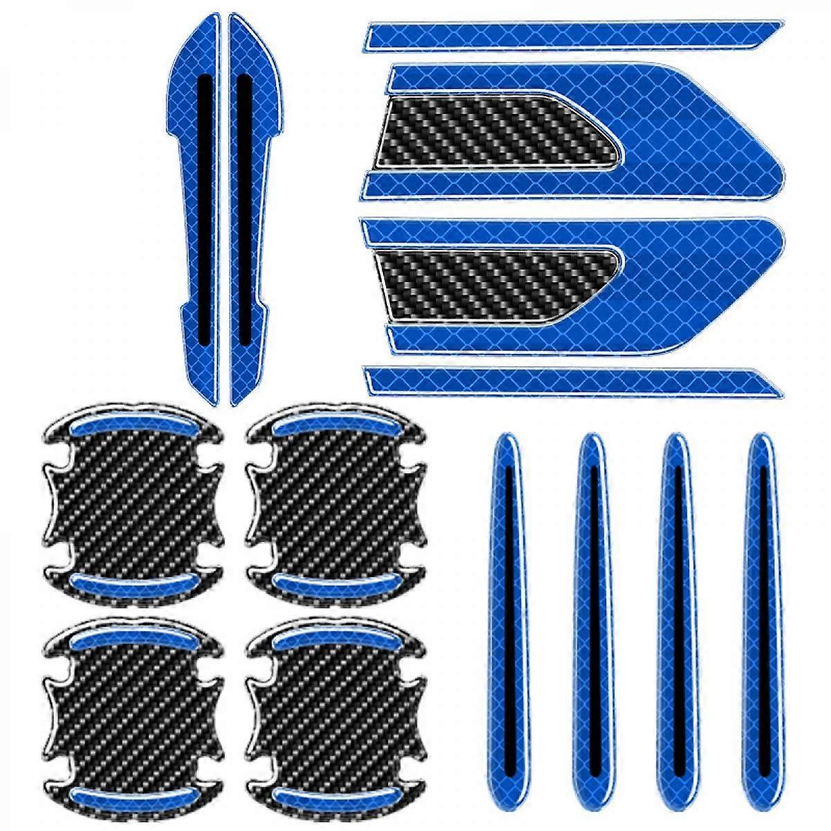 Reflective Stickers for Cars with Car Door Handle Scratch Protector,  (Blue)