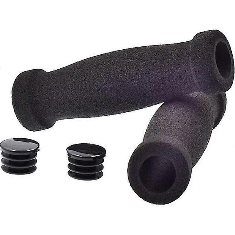 Foam grips for bicycle handlebars