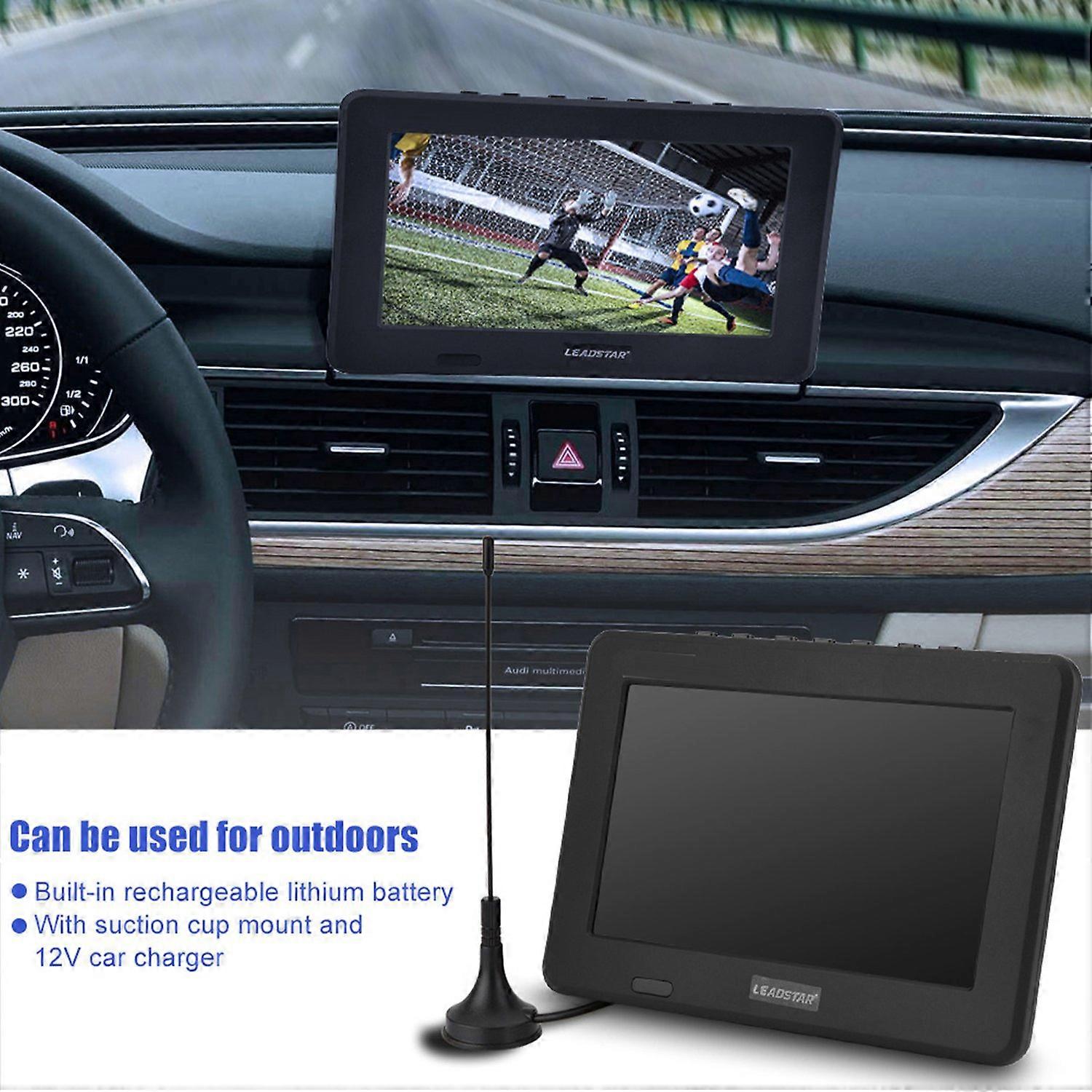 7inch 16:9 HD Digital Analog Portable TV Color Television Player for Home Car US Plug 110‑220V