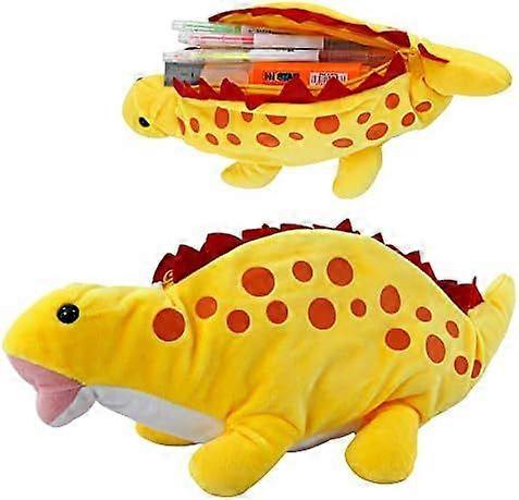 Çocuklar için 3D Peluş Hayvan Kalem Kutusu, Köpek ve Dinozor Yumuşak Kılıfı, Erkekler ve Kızlar için Kırtasiye Saklama Çantası, Okul Malzemeleri