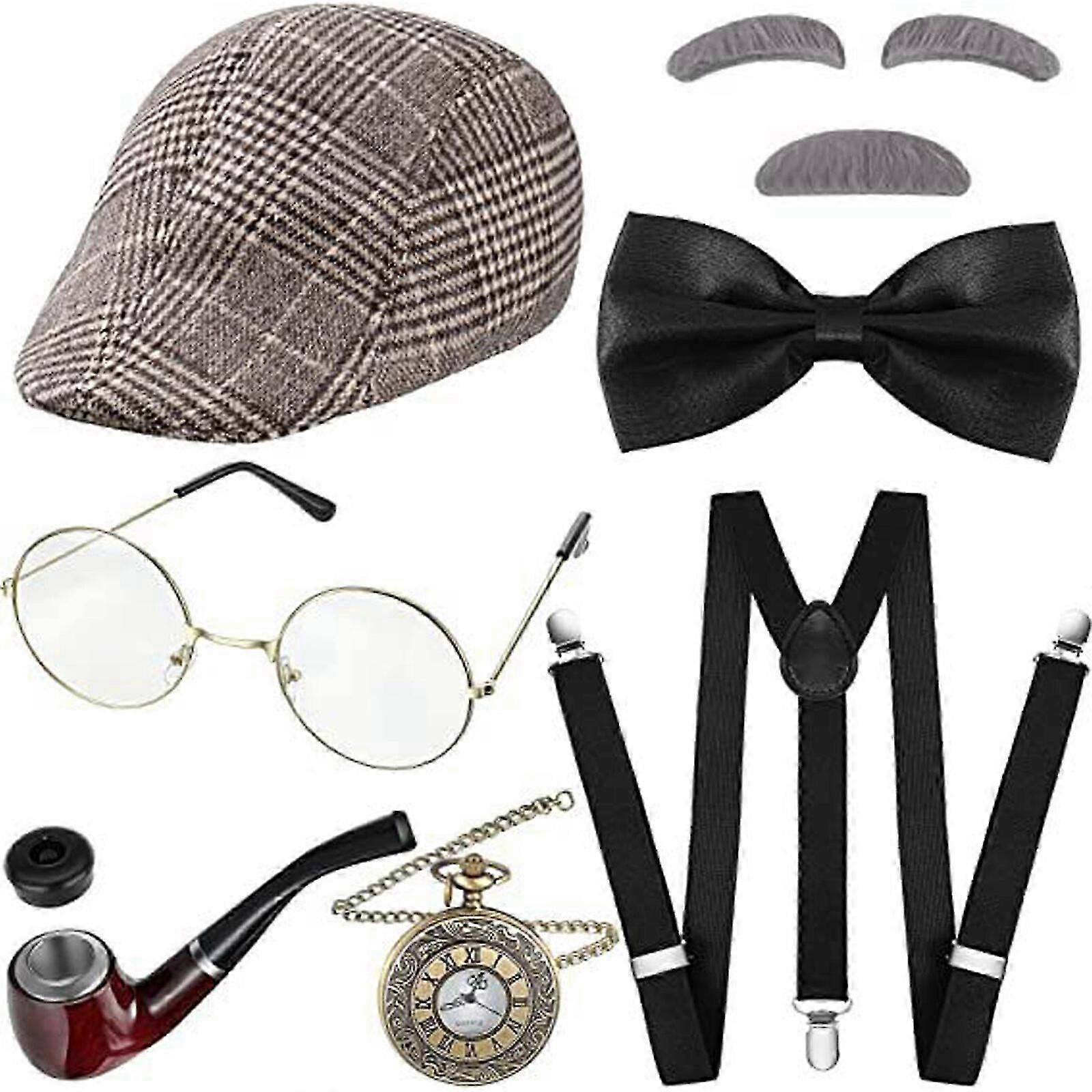 7 قطع رجل عجوز زي الجد الكبار الأطفال الأطفال الأولاد كيت 100 يوم أسبوع الكتاب المدرسي