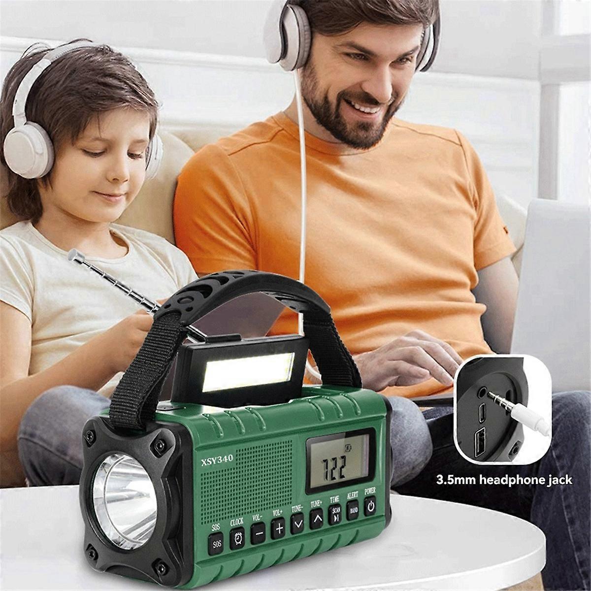 Intelligent Emergency Radio Multi-Function Hand Power Generation Usb Charging Solar Charging Storag