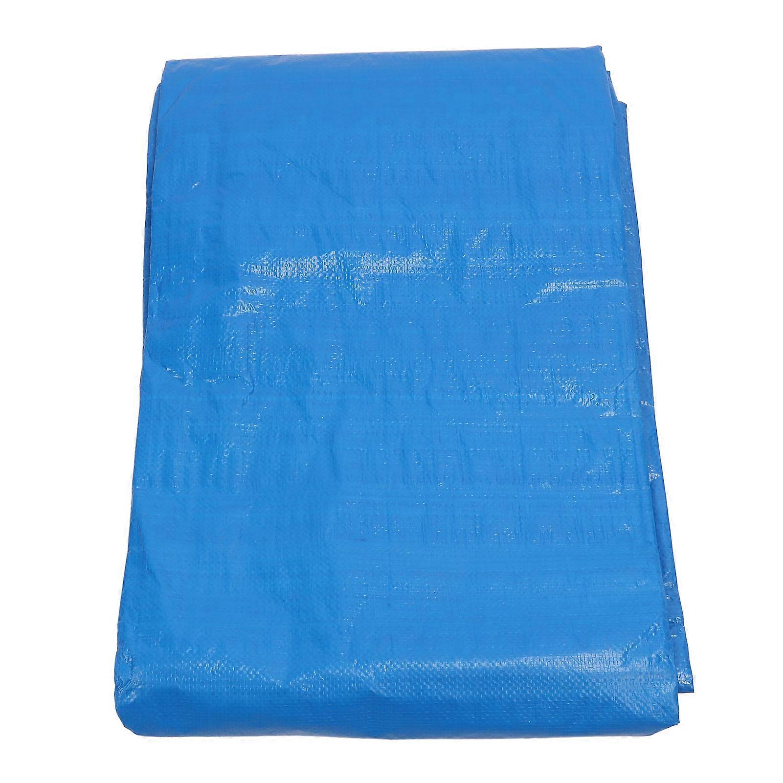 Heavy Duty Poly Tarp 6x6m Blue Waterproof UV Rip and Tear Proof Multipurpose Poly Tarpaulin