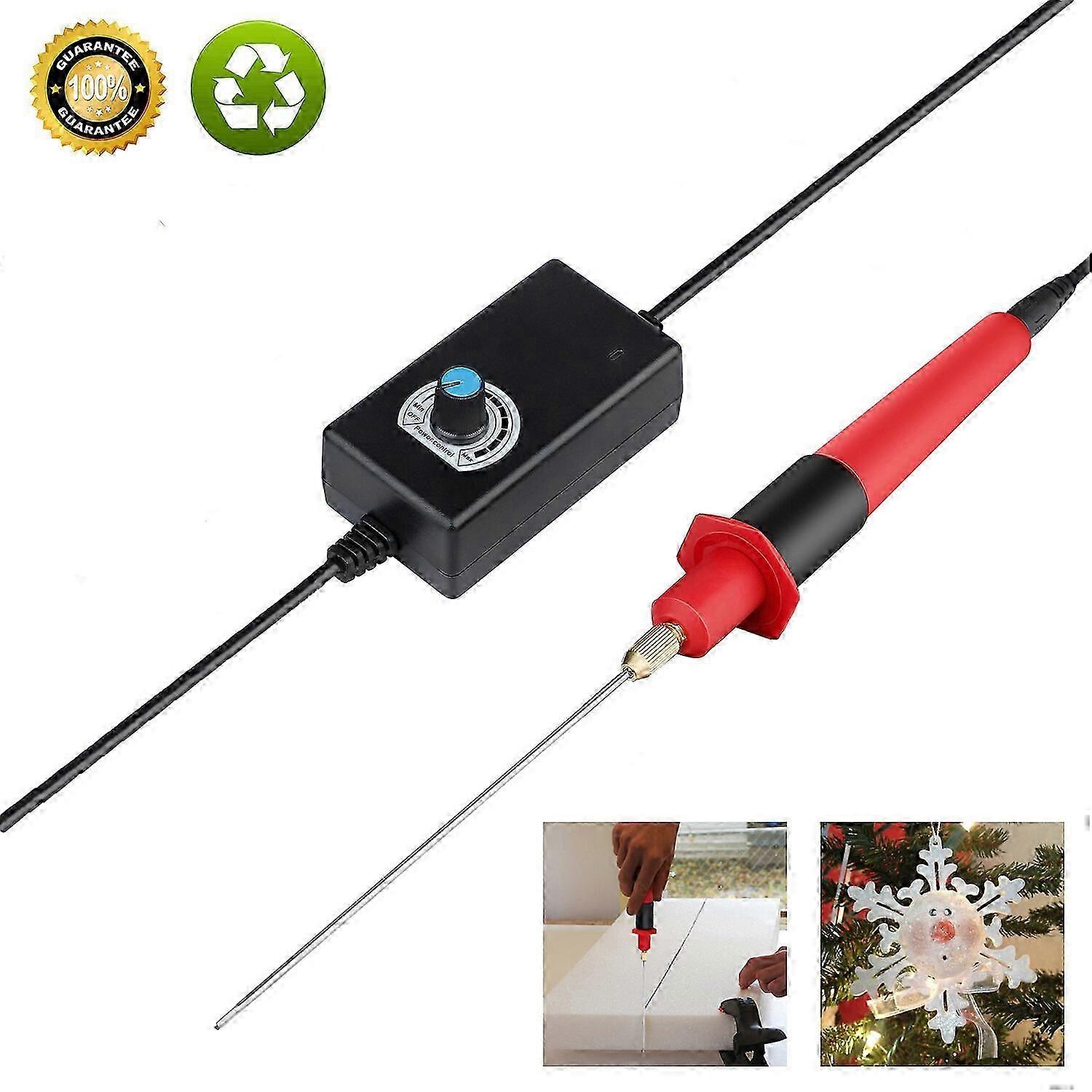 Electric Foam Cutter Pen with Adjustable Temperature and Quick Heat-Up for Styrofoam and Hard Foam Cutting and Modeling