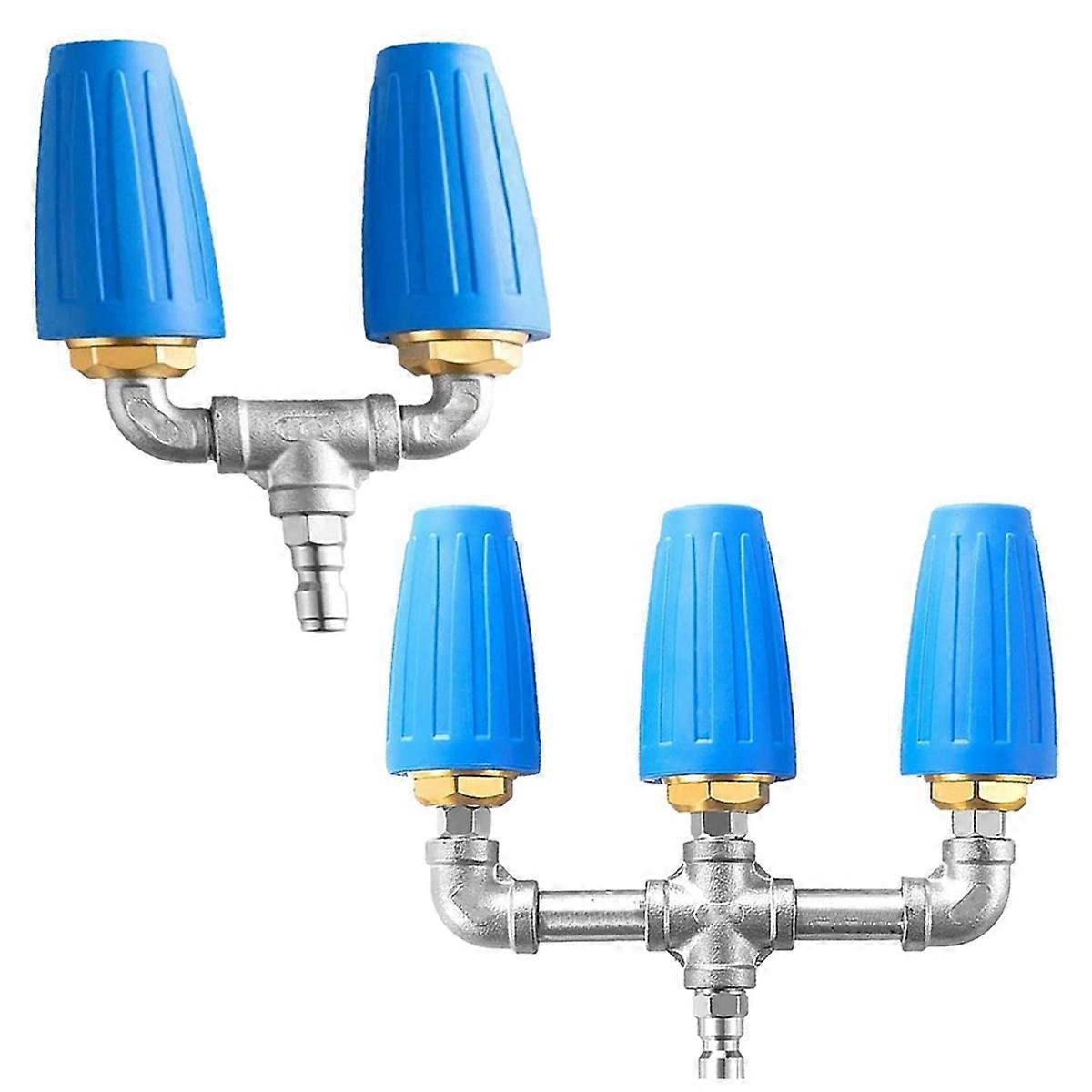 Twin/Triple Turbo Nozzle,Triple/Dual Turbo Nozzle Pressure Washer,Washer Dual Turbo Nozzle,360 Rot