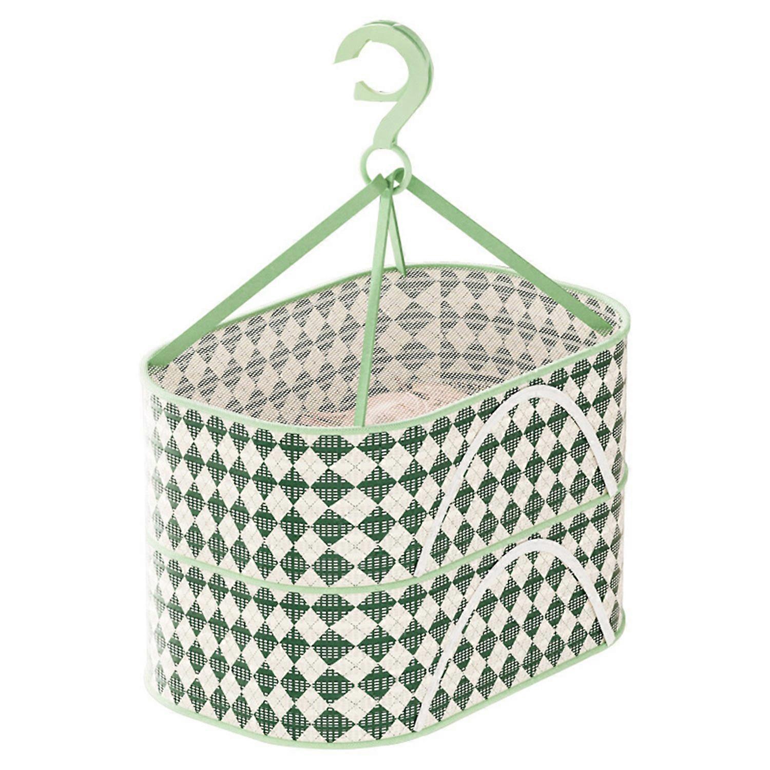 Clothes Drying Basket Large Capacity Windproof Anti-deformation Drainage Single/Dual Layer Hanging