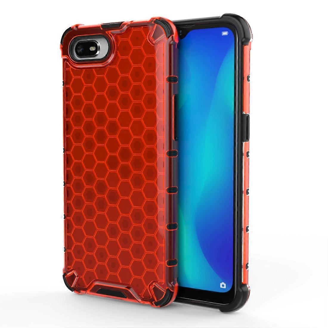 For OPPO Realme C2 Shockproof Honeycomb PC + TPU Case