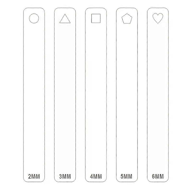 367A Clay Thickness Ruler Pottery Clay Thickness Ruler Clay Depth Guide Pottery Tools Clay Tool for Pottery Clay Thickness
