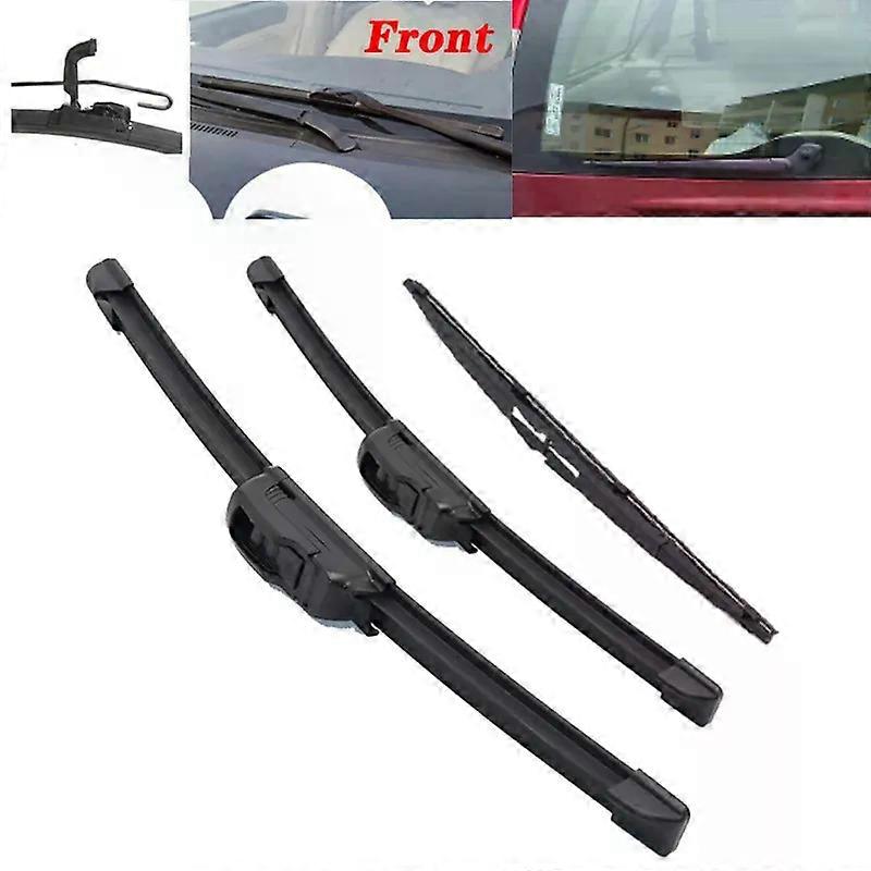 3Pcs/Set Front & Rear Wiper Blades For Volvo V70 XC70 2000 - 2003 Windshield Windshield Windshield Windshield Window