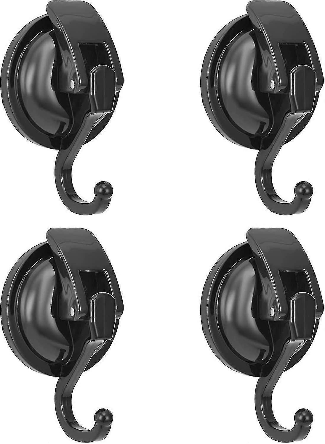 Heavy Duty Vacuum Wreath Cup Hook, Easy To Install And Remove,black- Plated
