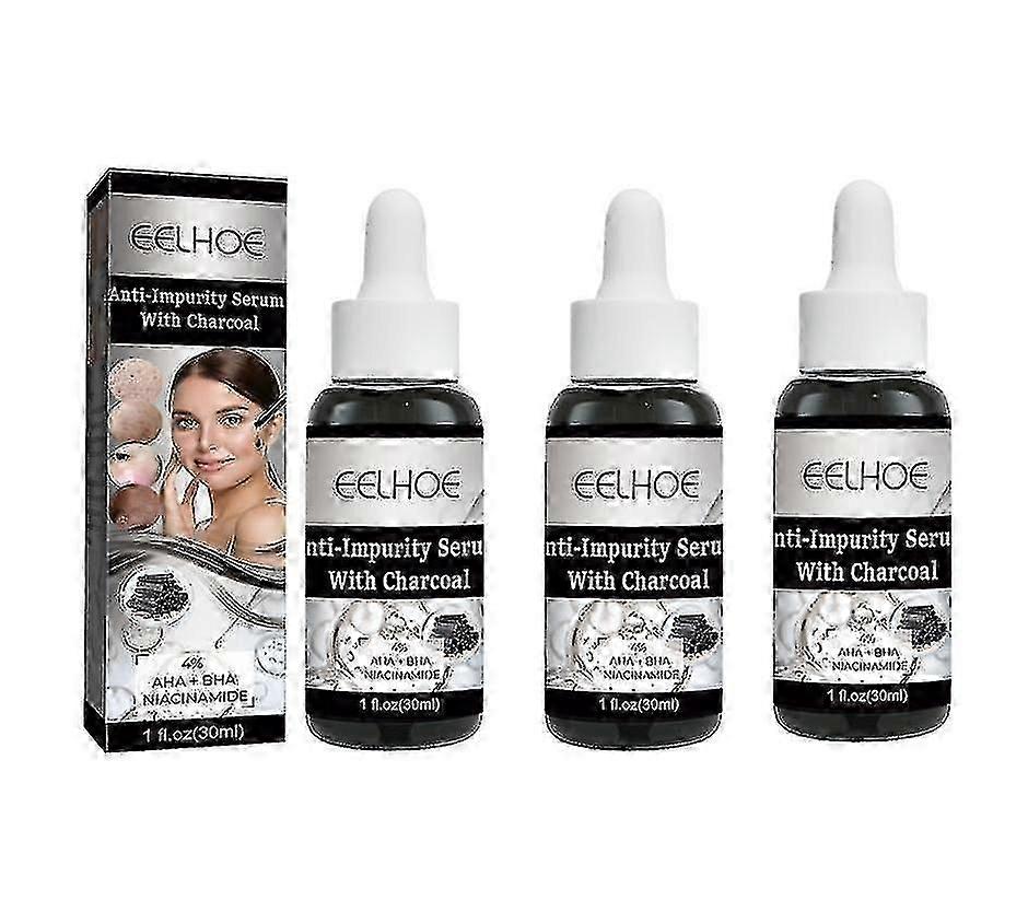 チャコールアンチ不純物エッセンスは、顔の不純物を取り除き、水和させ、潤いを与え、明るくし、引き締め、肌を修復します