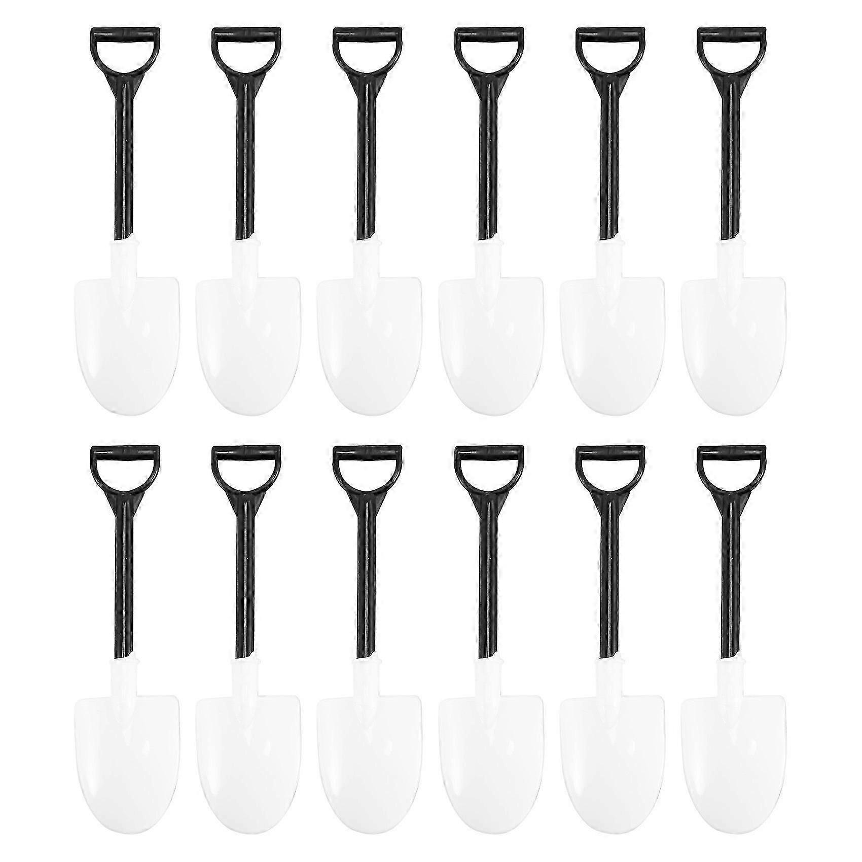 100pcs Kunststoff Einweg Mini Shovel Spoon Topfkuchen Eiscreme Garten