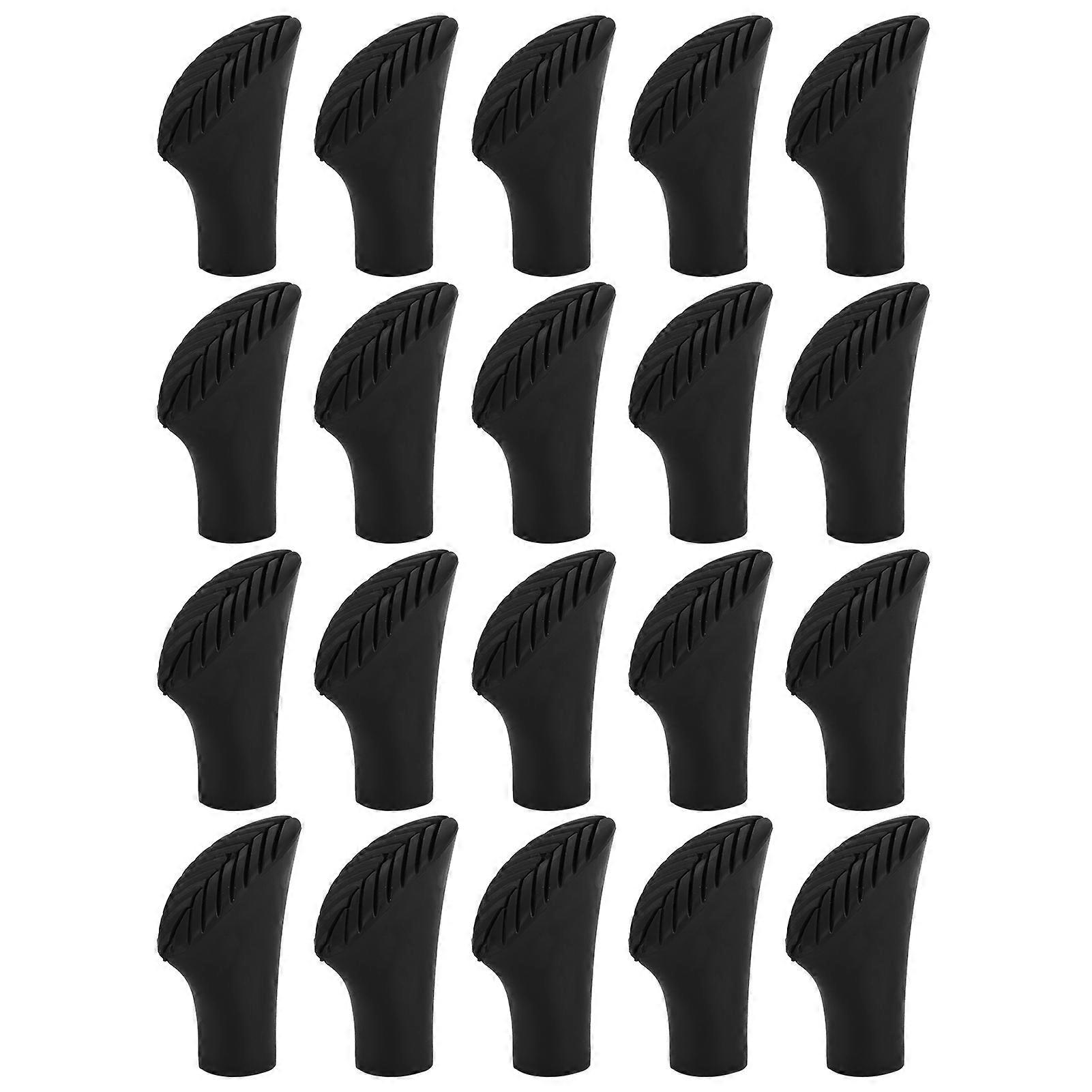 20pcs Walking Stick Tip Protectors for Hiking Pole Replacement Ends