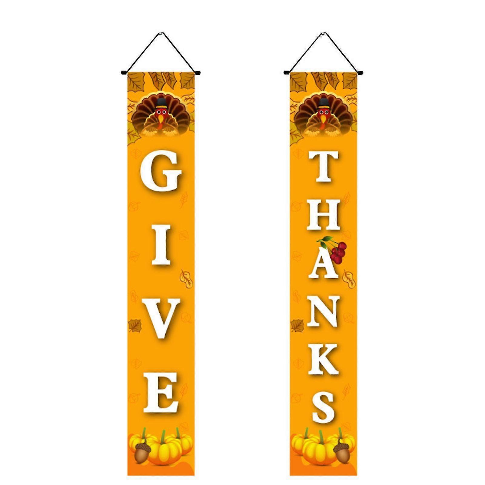 Fall Door Banners Rustic Yard Signs Decor Banners for Wall Door Decor