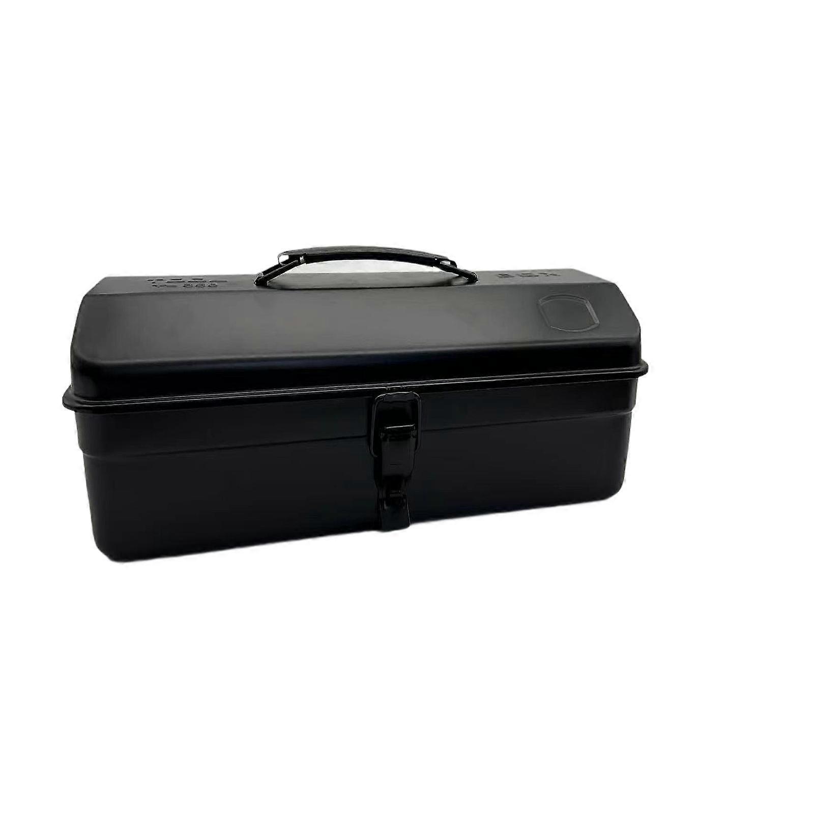 Iron Tools Box Empty Tool Box Multipurpose Hardware Storage Easy Access
