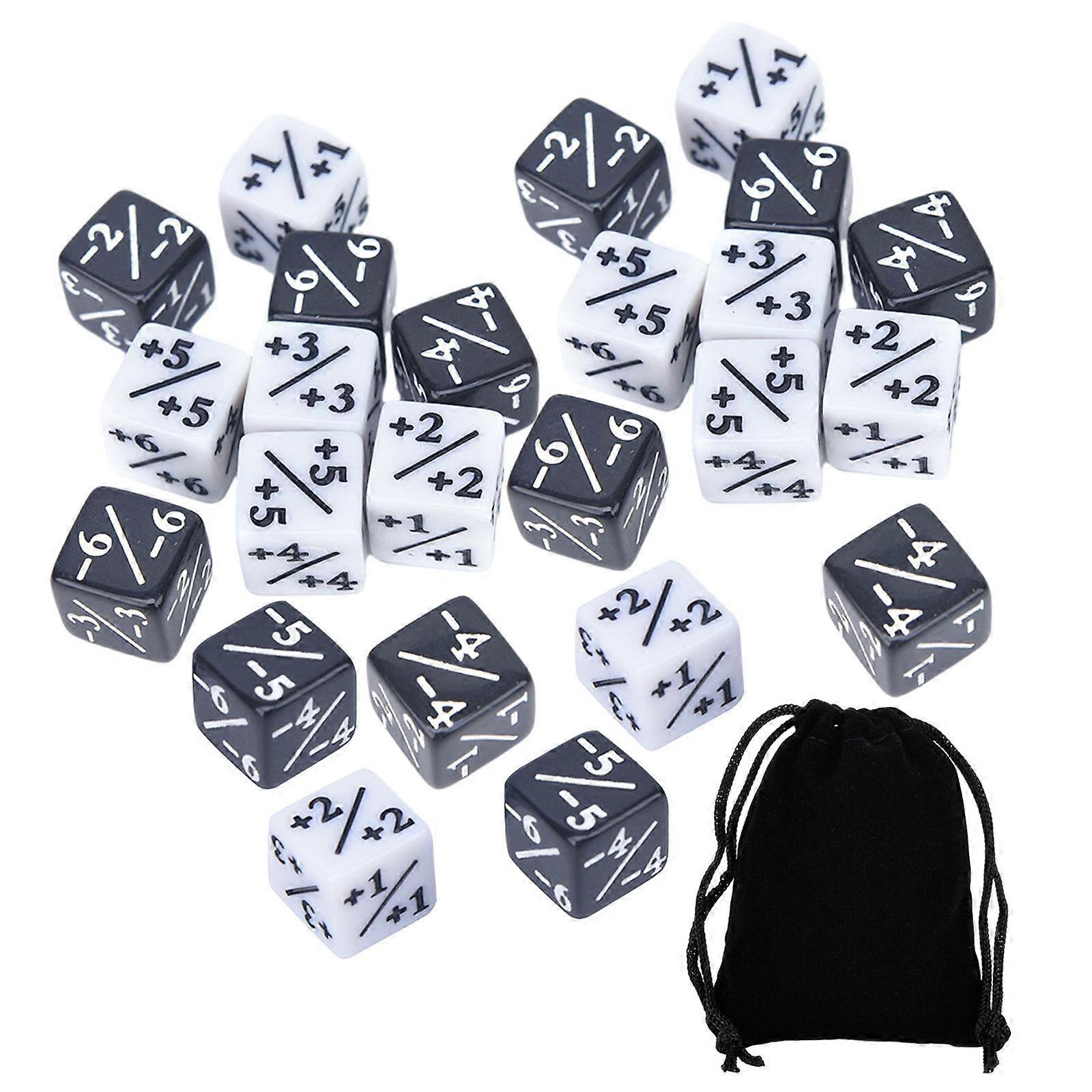24Pcs Counter Token Dice Math Teaching for Tabletop Game Kids Toys Preschool