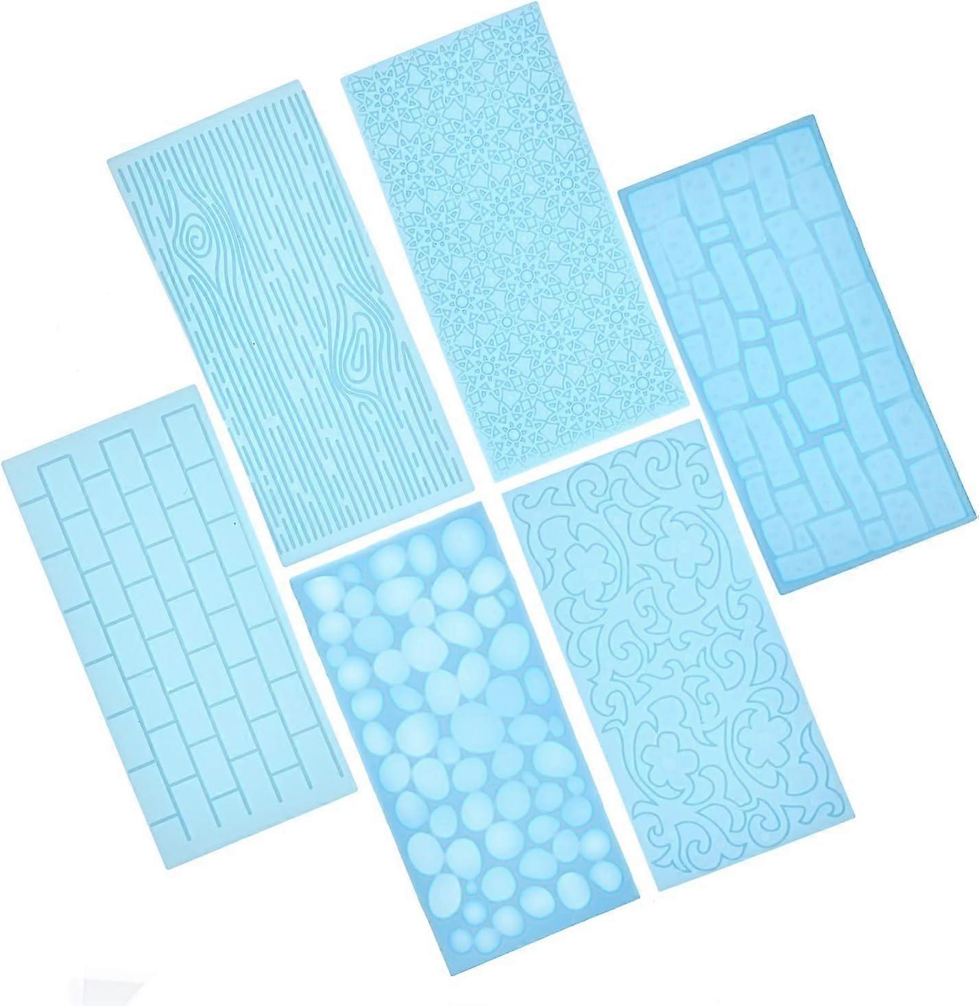 Fondant Impression Mat Mold Set, Embossed Patterns Non Stick Technology for Cake Decorating Supplies, Flexible Sheet Unique Design Food Safe Easy To