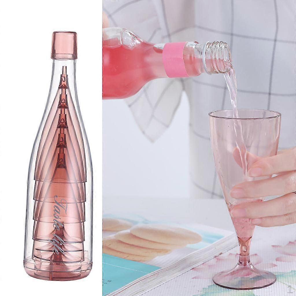 Champagne Glasses Drink Cocktail with Storage Bottle for Travel Weddings Party Picnic