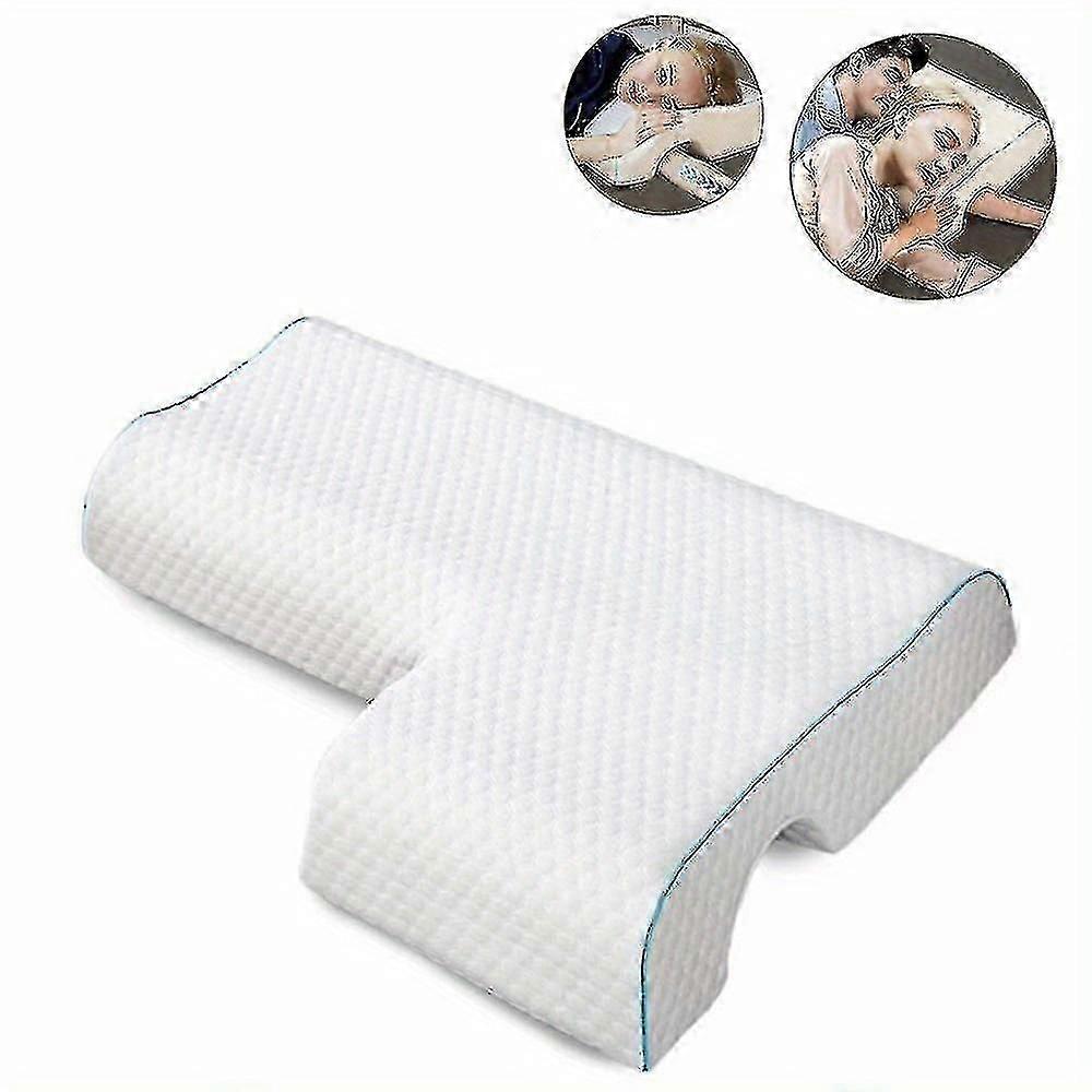 1pc Arched Cuddle Pillow With Slow Rebound Memory Foam For Couples - Anti-pressure Hand Pillow For P2025032600700