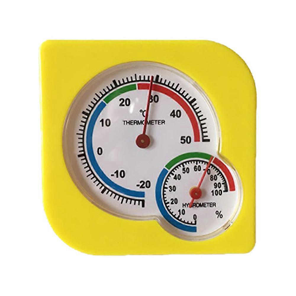 No Battery Required Indoor Thermometer, Decorative Display Easy Read Pointers For Temperature Humidity Meter, Multifunctional Design Premium Abs