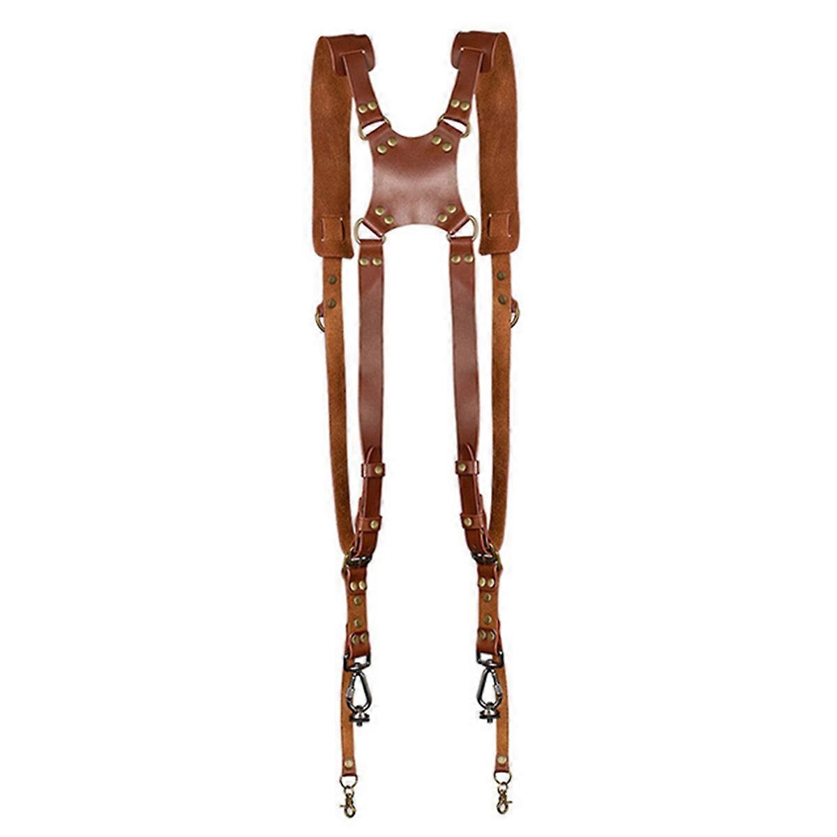 Shoulder camera strap for DV digital SLR camera brown