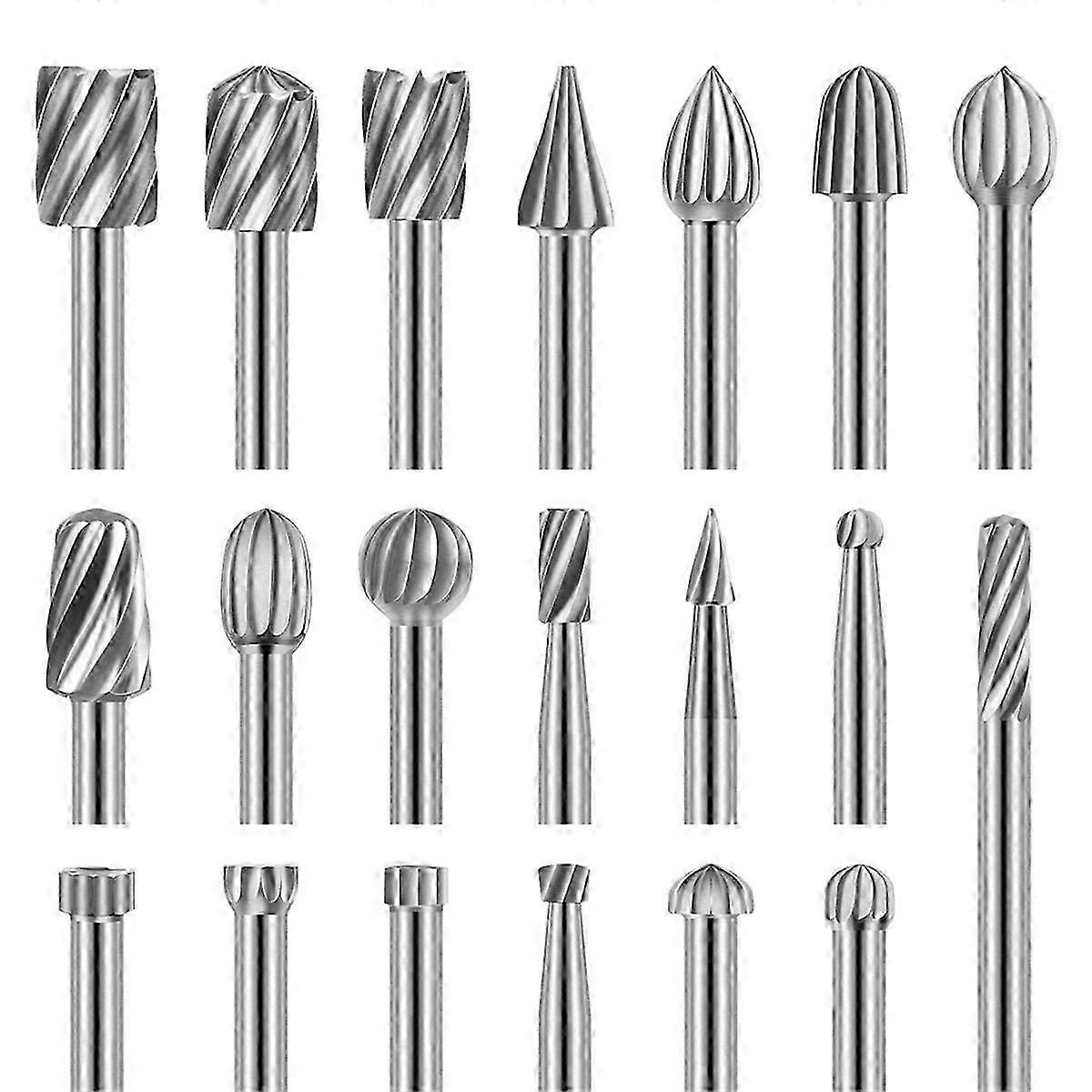 20-Piece Carving Router Bits Set for Engraving with Rotary Tool Accessories