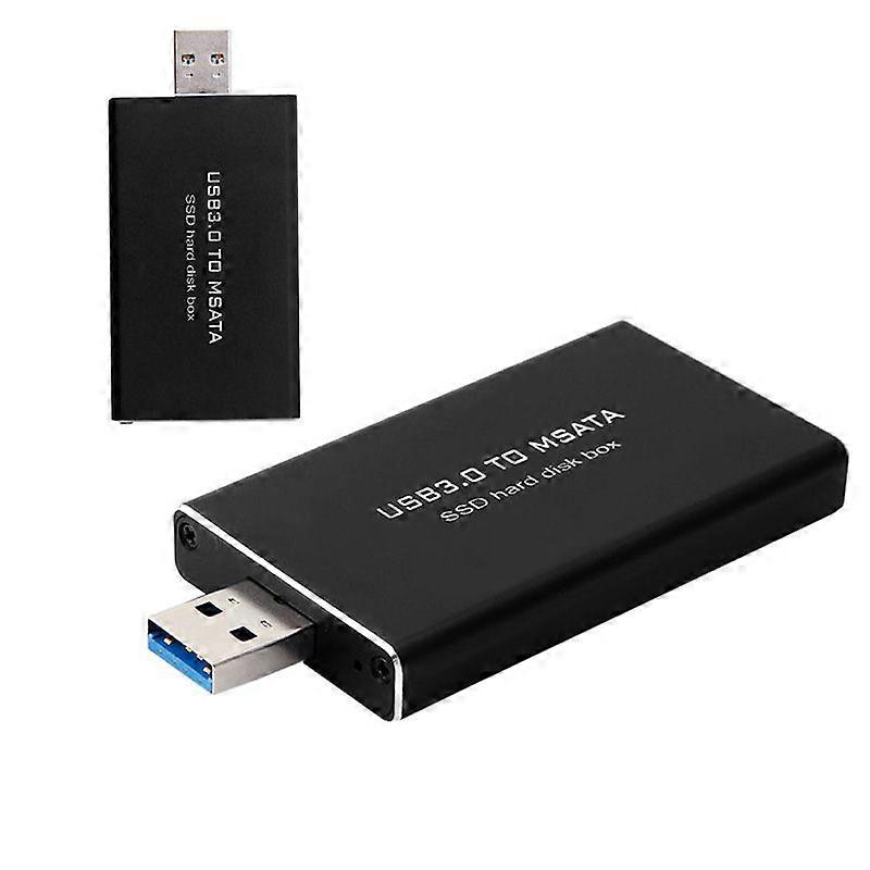 USB 3.0 إلى mSATA SSD صندوق القرص الصلب محول الضميمة الخارجية للحالة