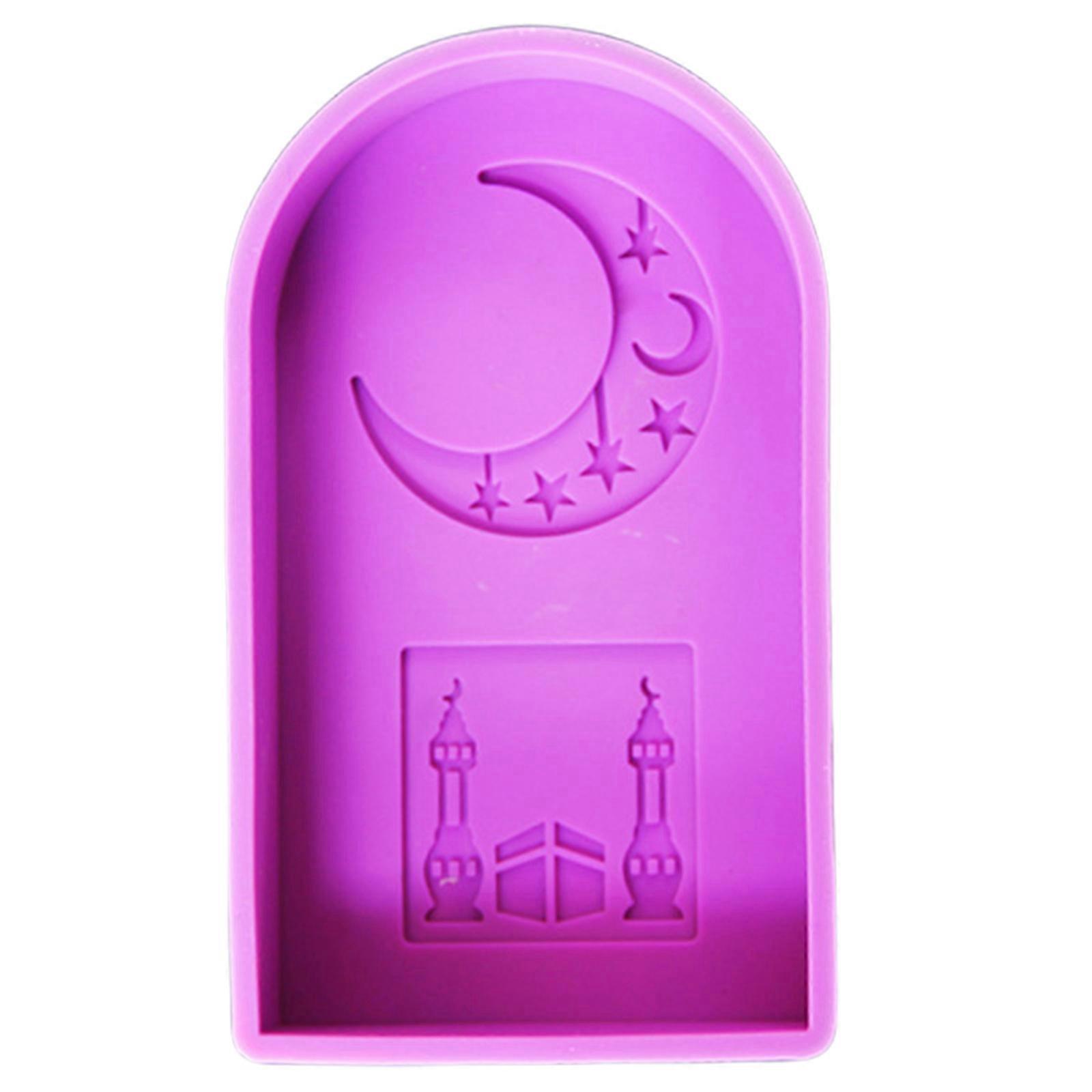 Moules à bougies en silicone en forme d’étoile de lune Moules à bougies en silicone à porte arquée Moules à bougies en silicone pour savon à bougie en résine époxy