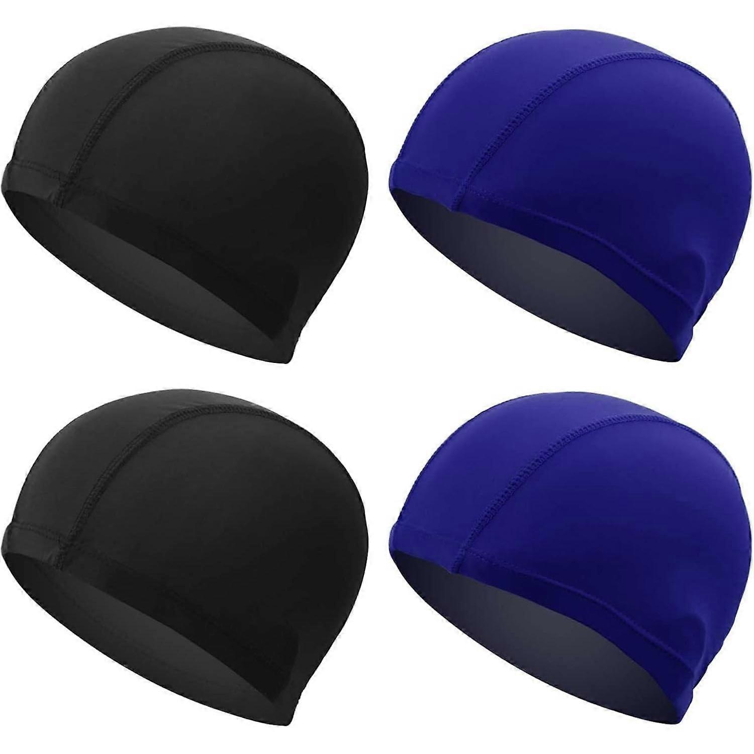 Badmössa, Elastisk badmössa Bekväm badmössa i tyg, 4 stycken